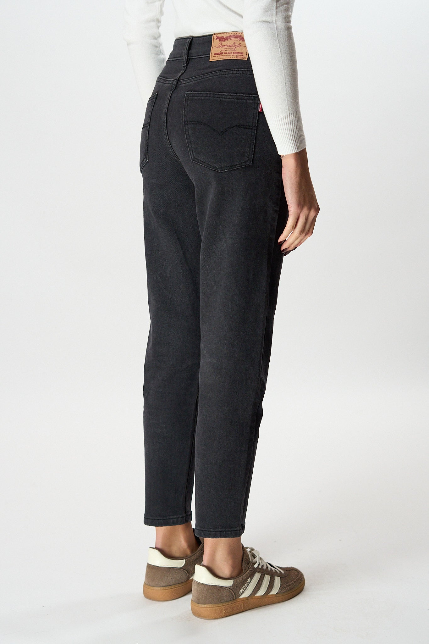 Jeans Momfit Black