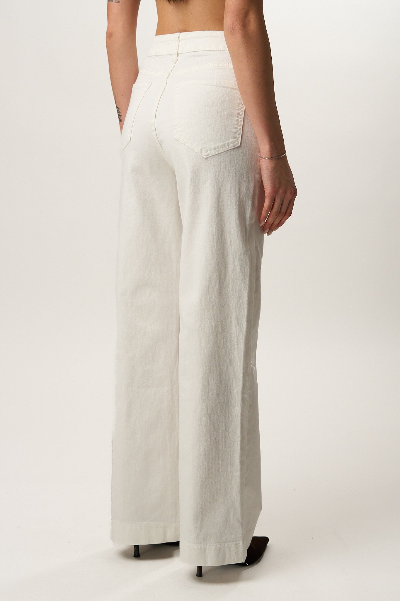 Jeans Bianco Ampio