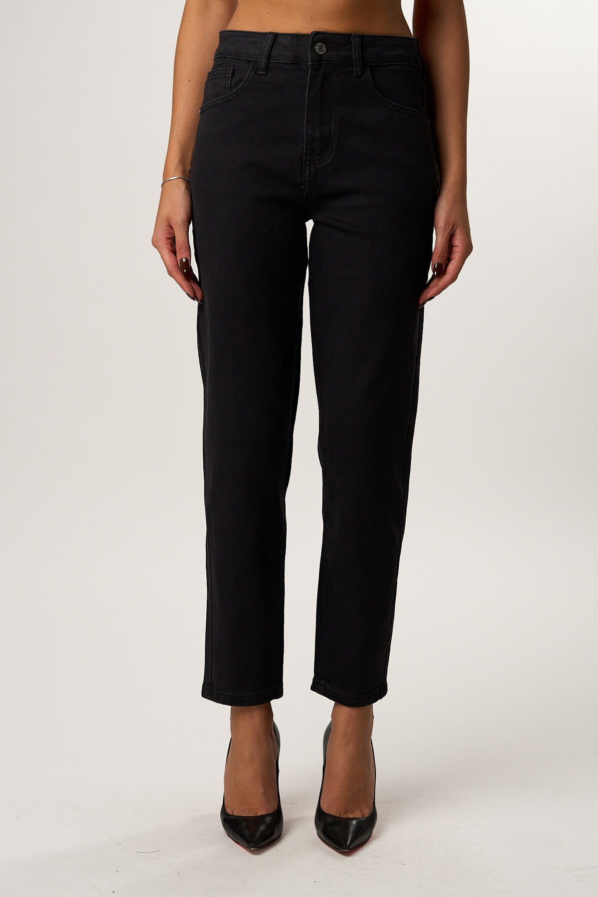 Jeans Momfit Black
