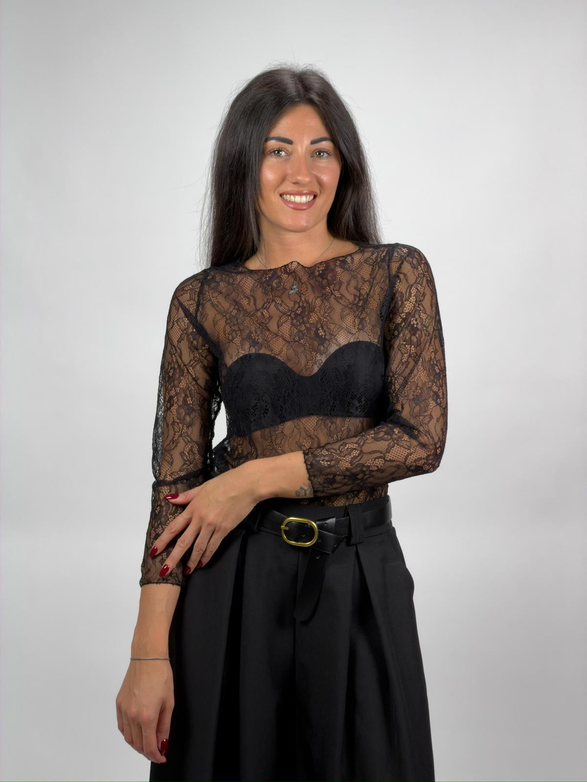 Maglia Pizzo Nera