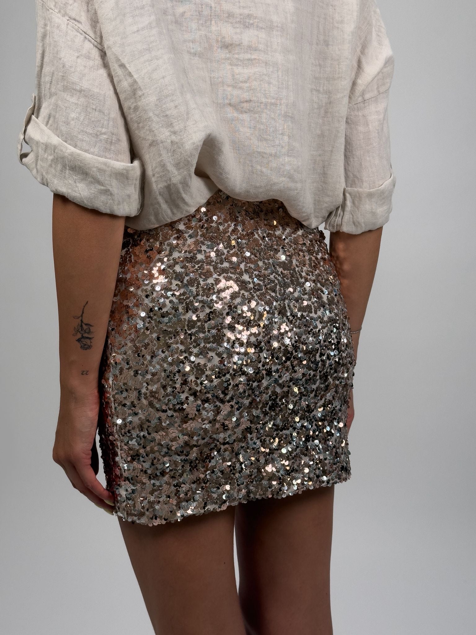 Gonna Paillettes Gold