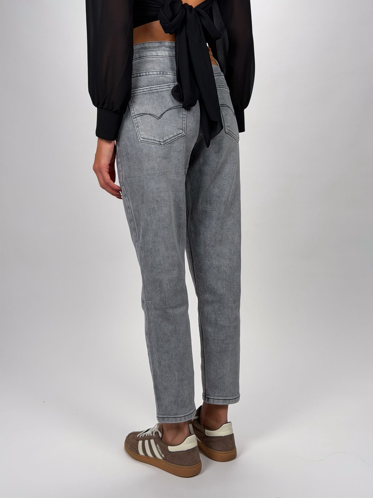 Jeans Momfit Grey