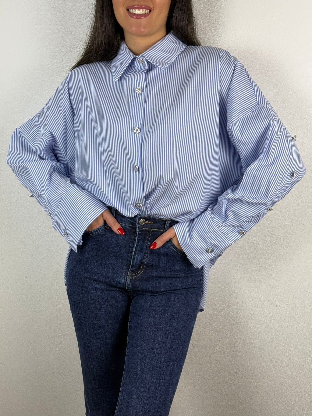 Camicia Righe Gioiello
