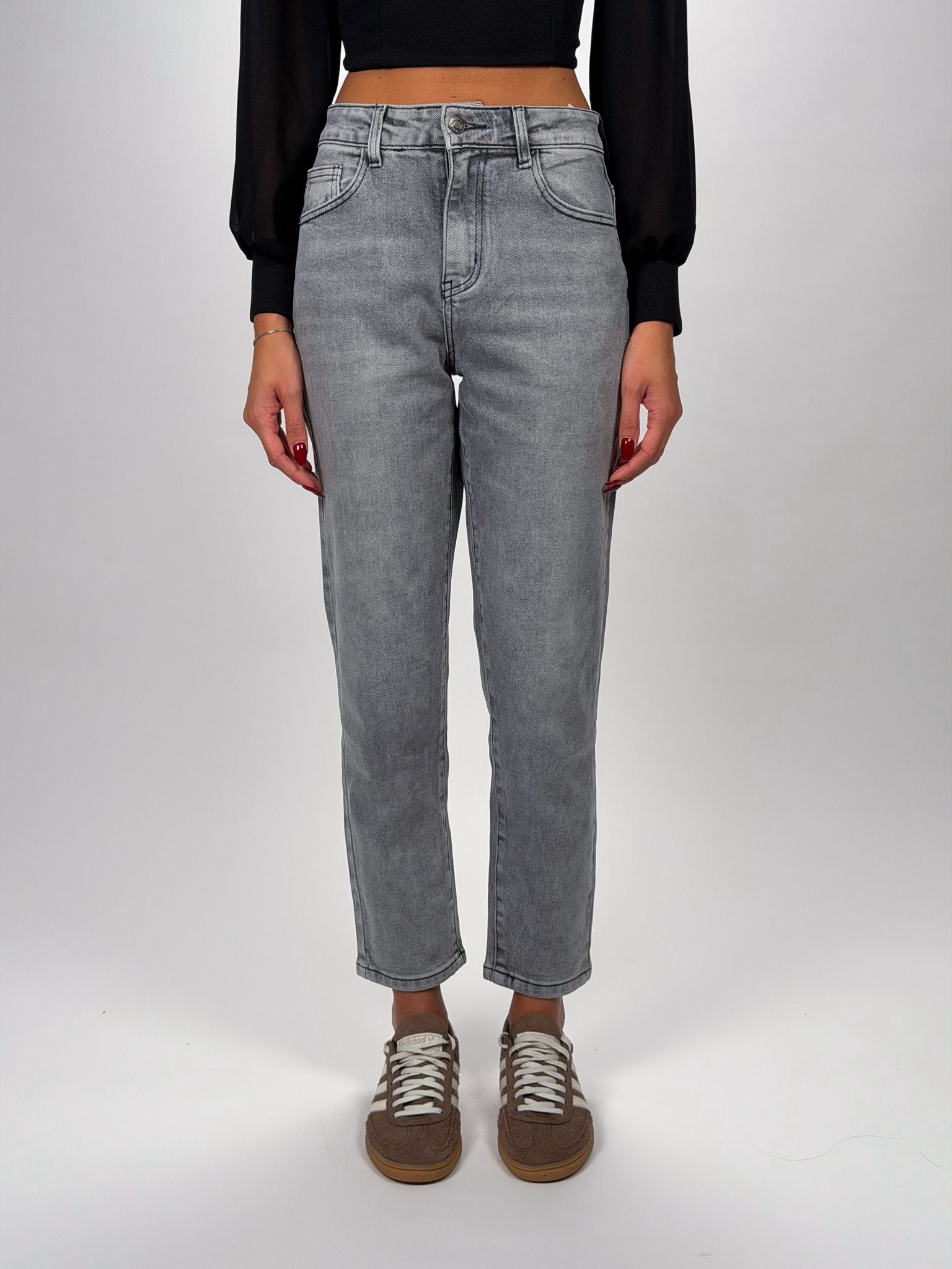 Jeans Momfit Grey