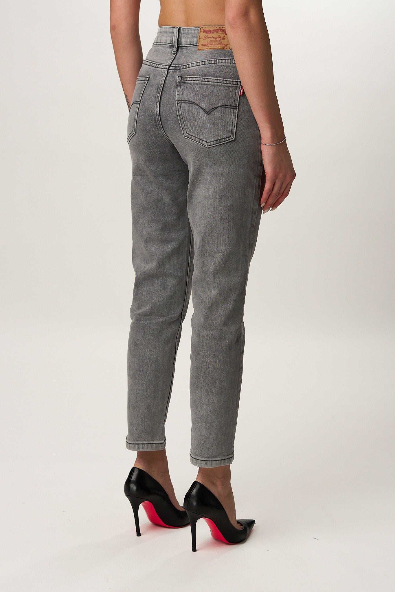 Jeans Momfit Grey
