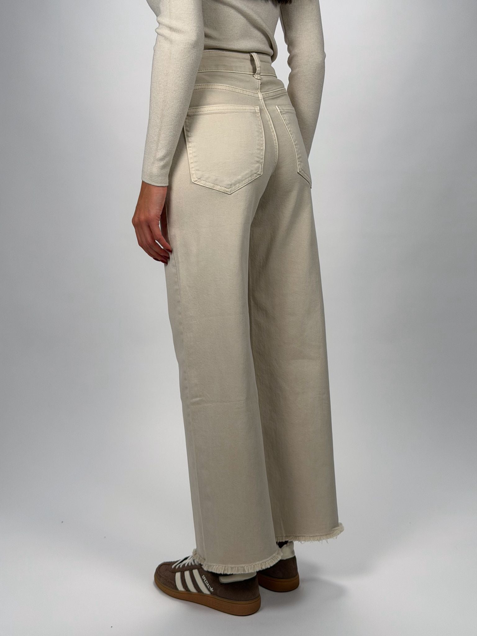 Jeans Wideleg Panna