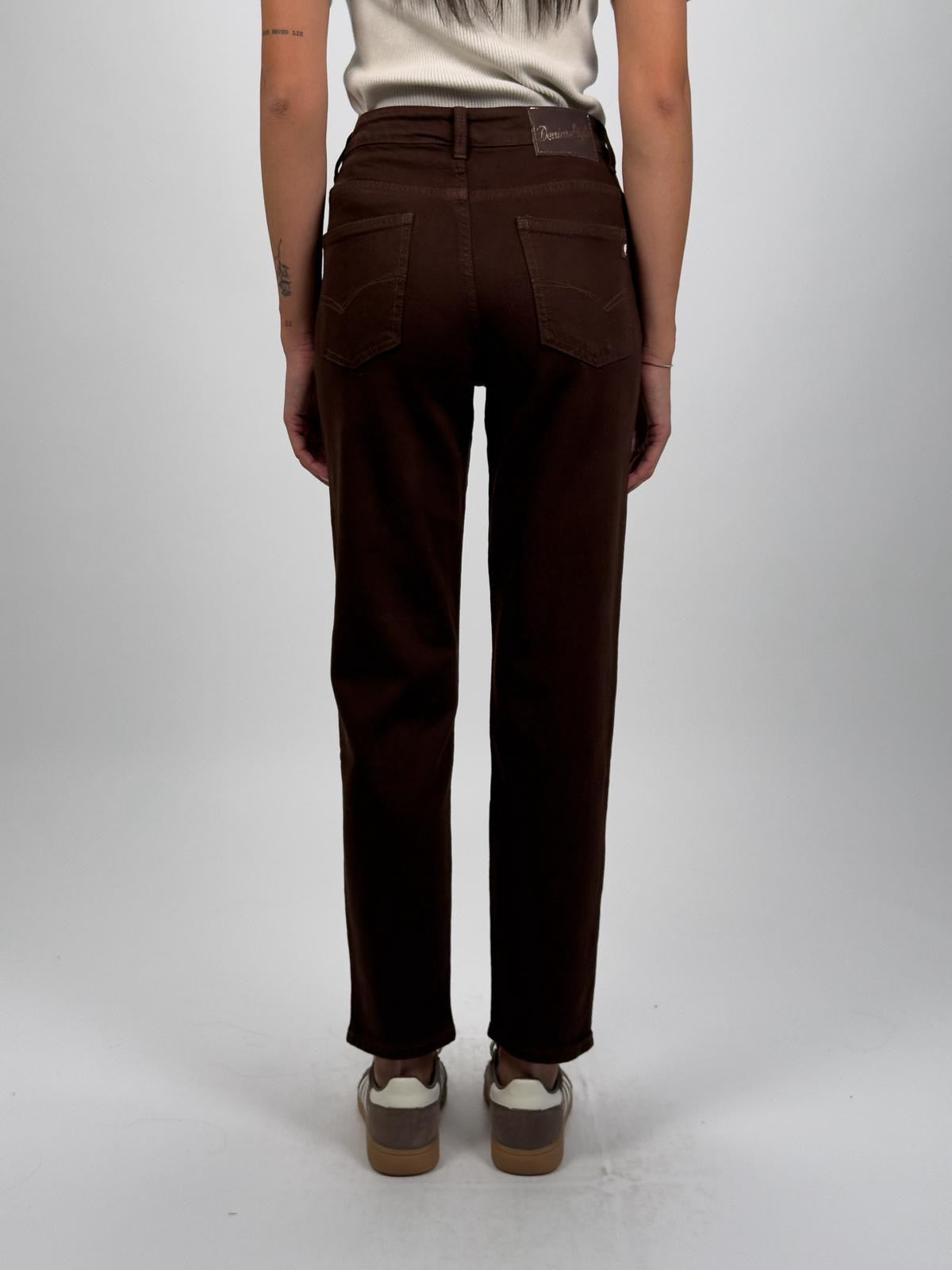 Jeans Momfit Marrone