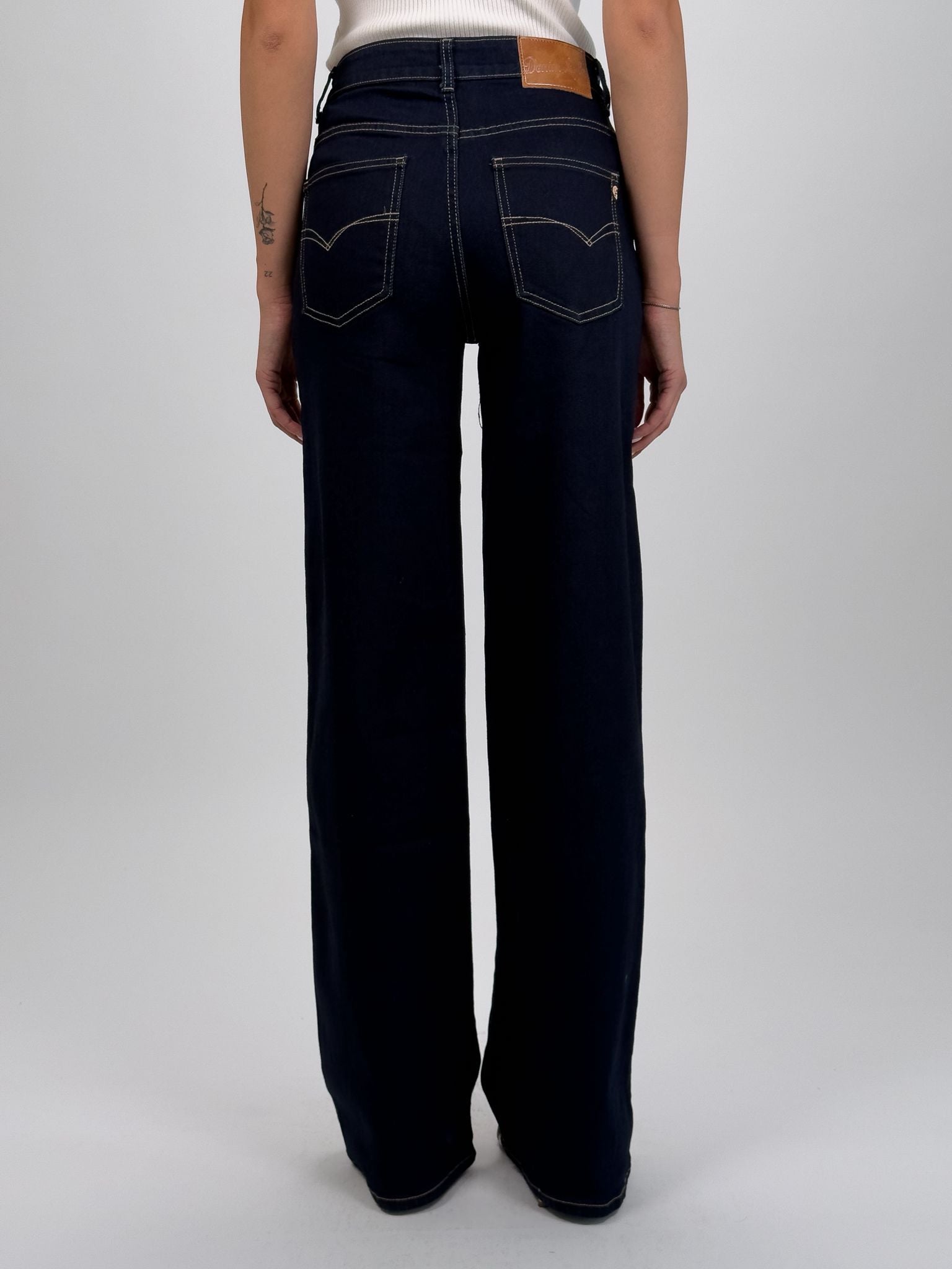 Jeans Wideleg Dark Blue