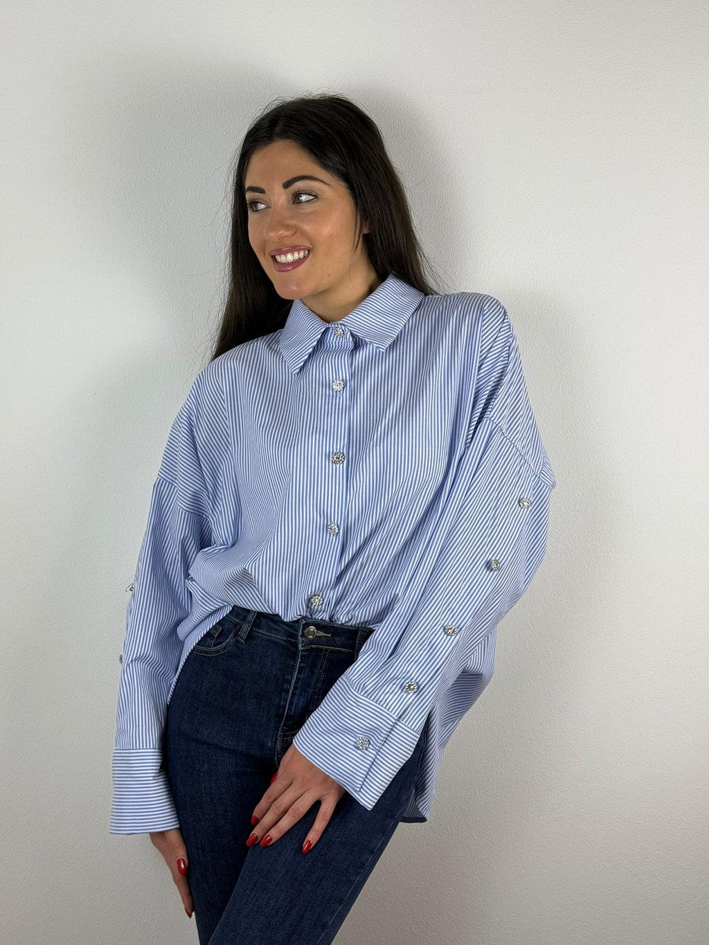 Camicia Righe Gioiello
