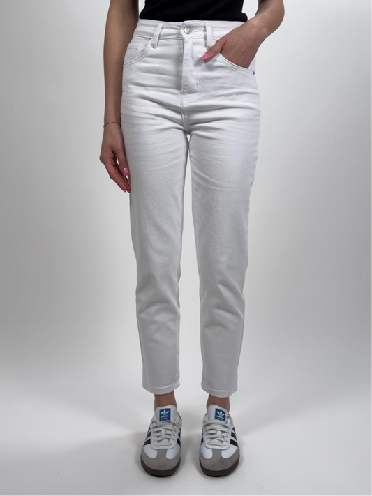 Jeans Momfit Bianco