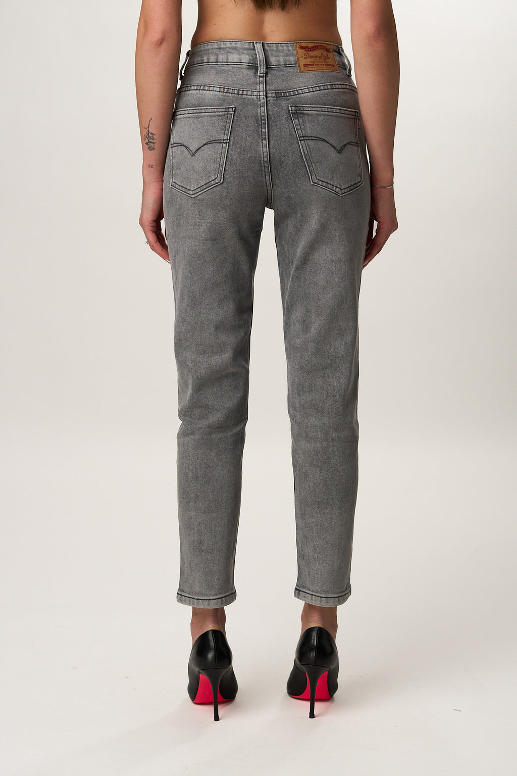 Jeans Momfit Grey