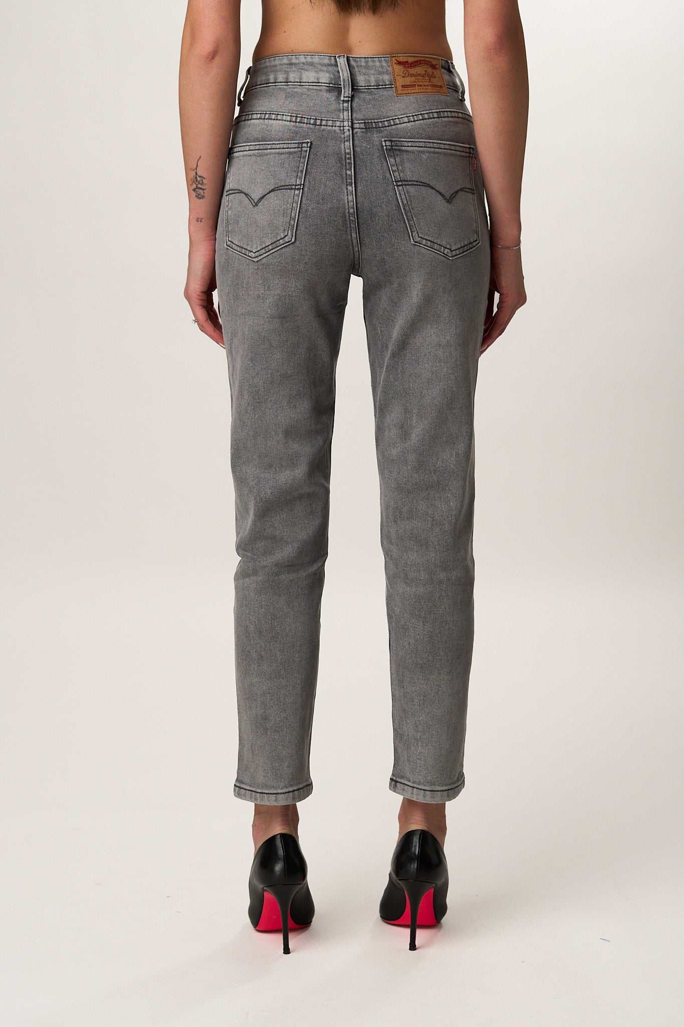 Jeans Momfit Grey