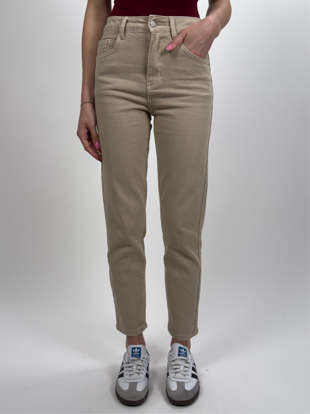 Jeans Momfit Nocciola