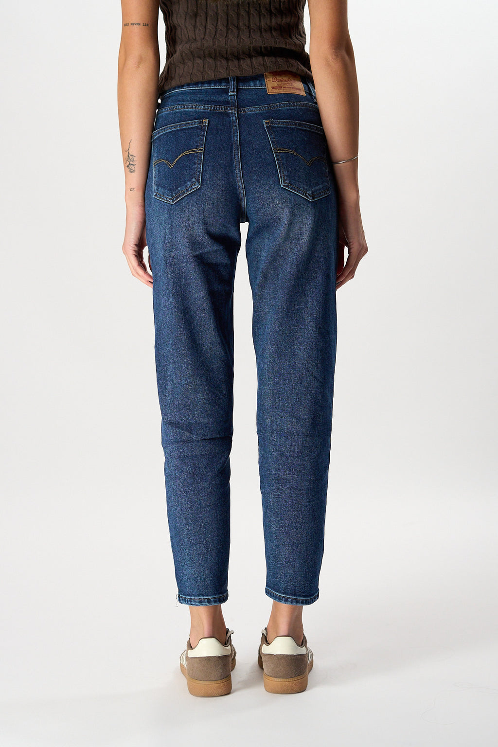 Jeans Momfit Blu Wash