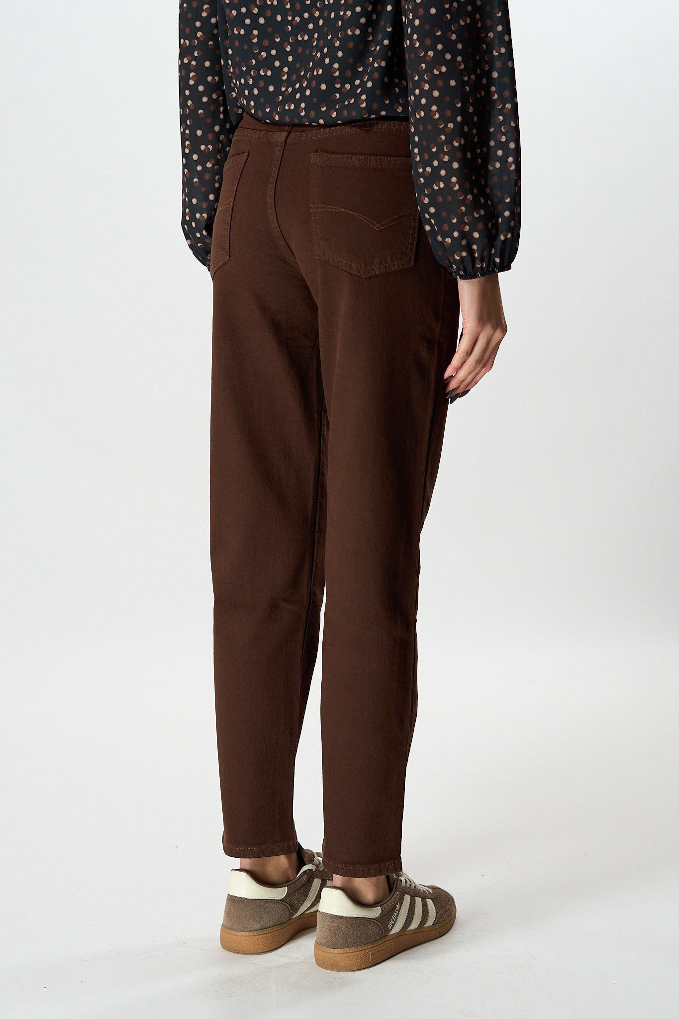 Jeans Momfit Marrone