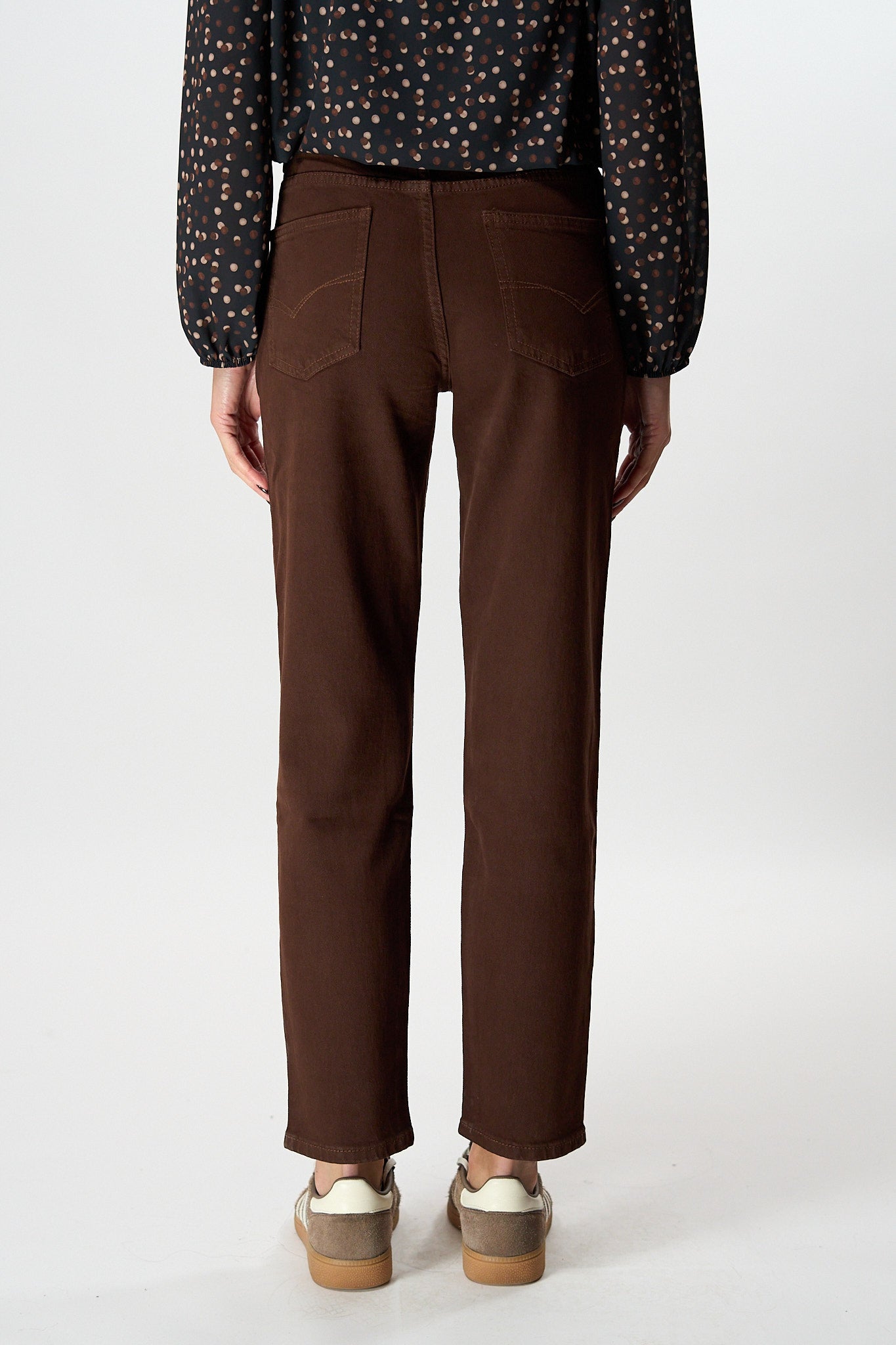 Jeans Momfit Marrone