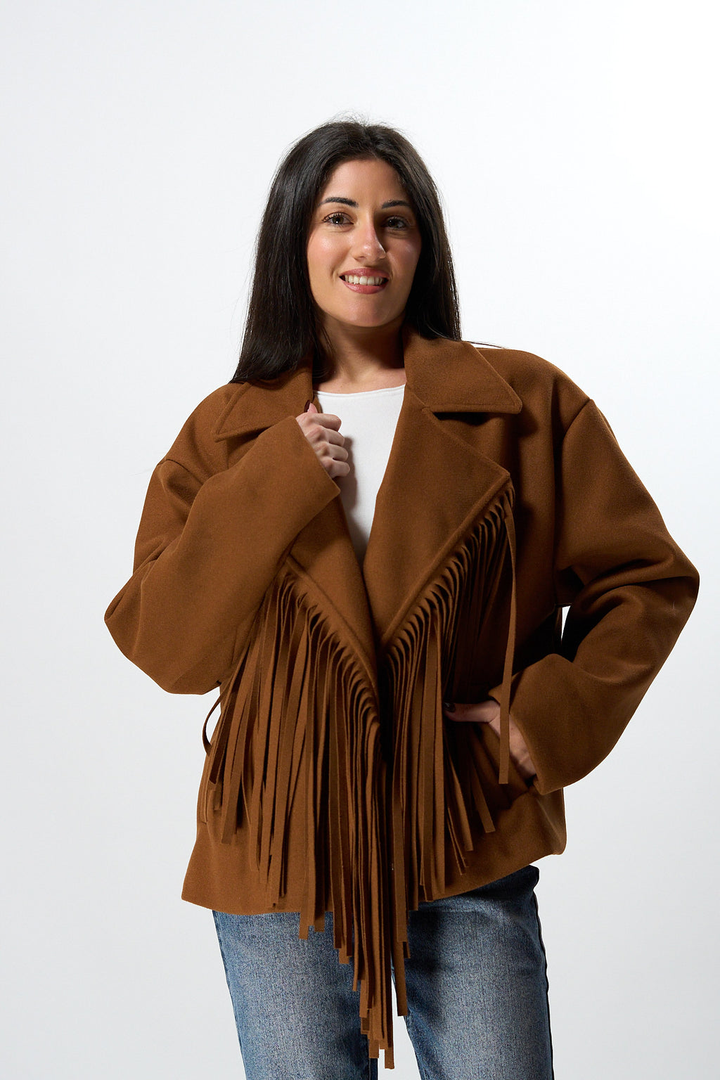 Cappotto Frange