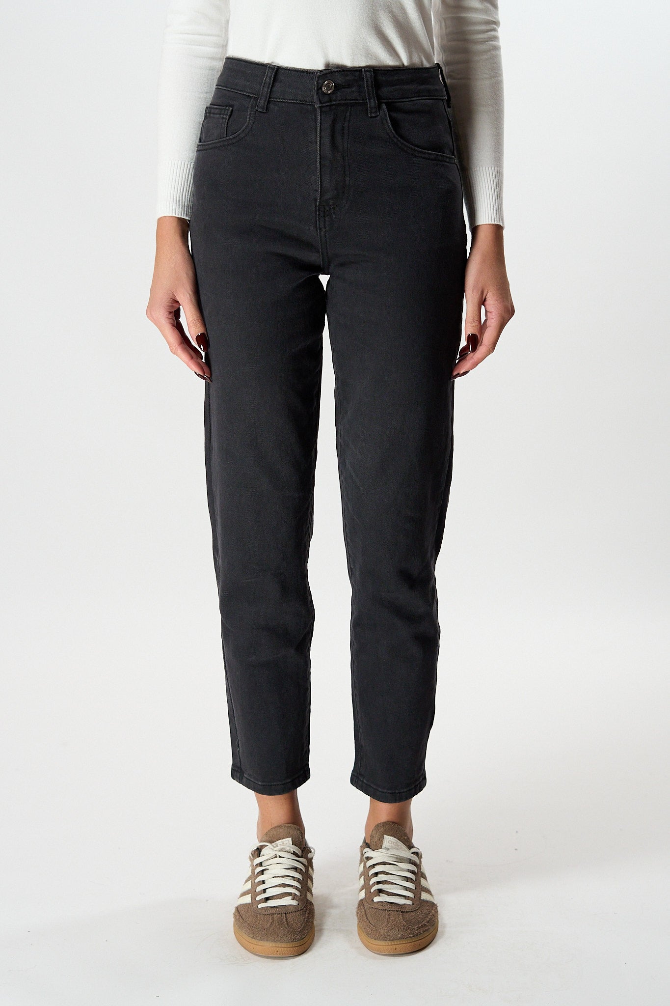 Jeans Momfit Black