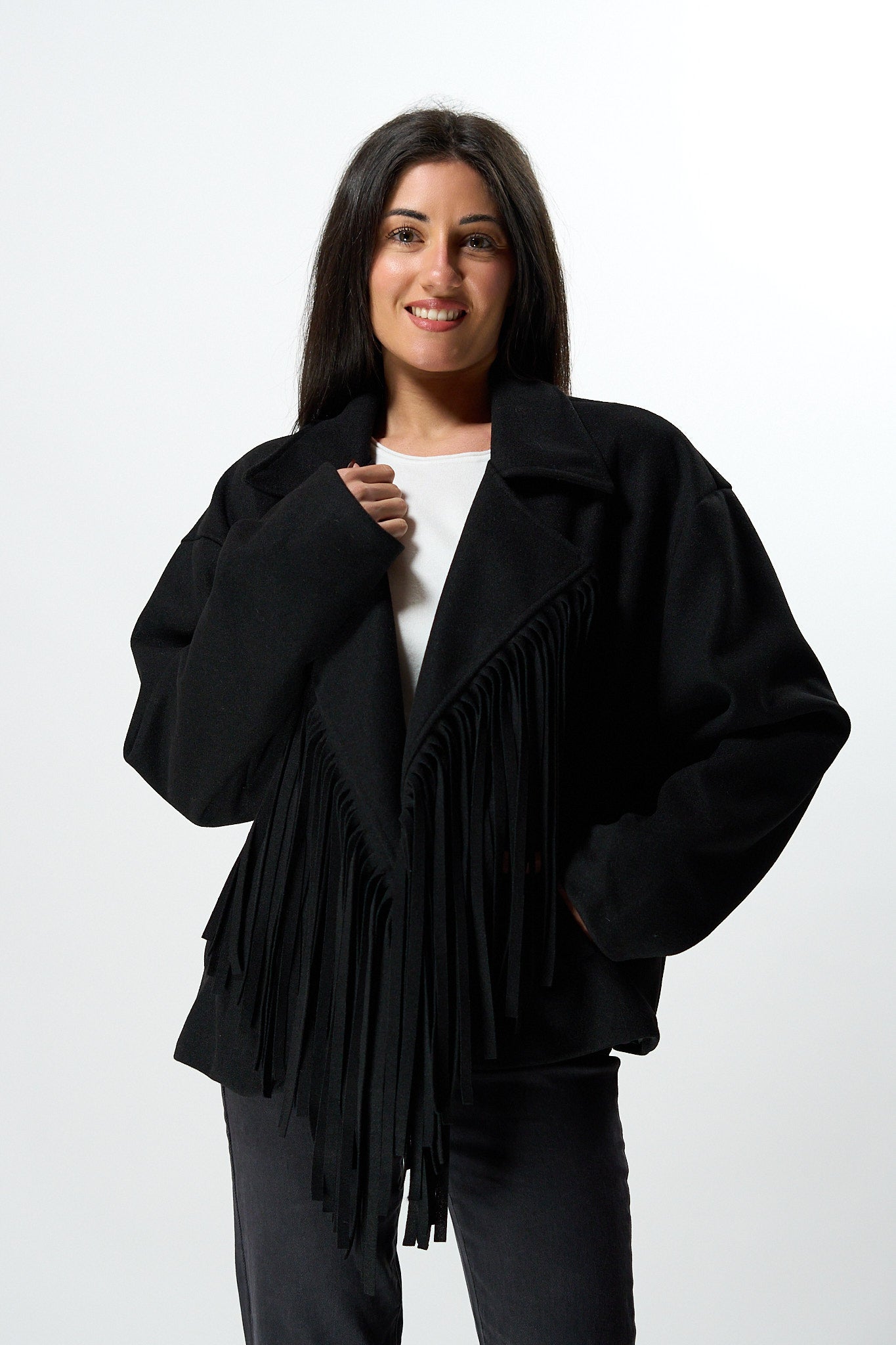 Cappotto Frange