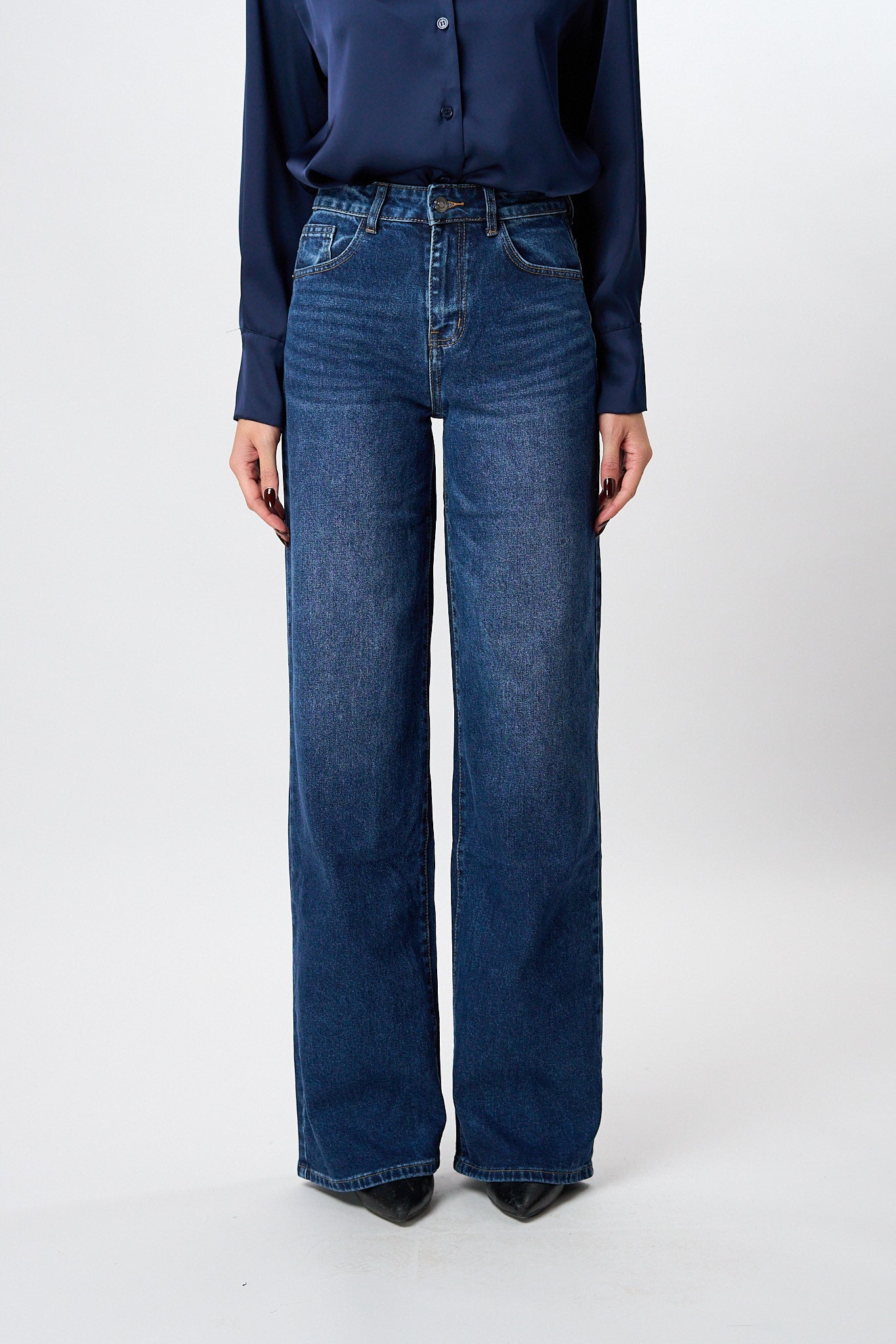 Jeans Wideleg Blue