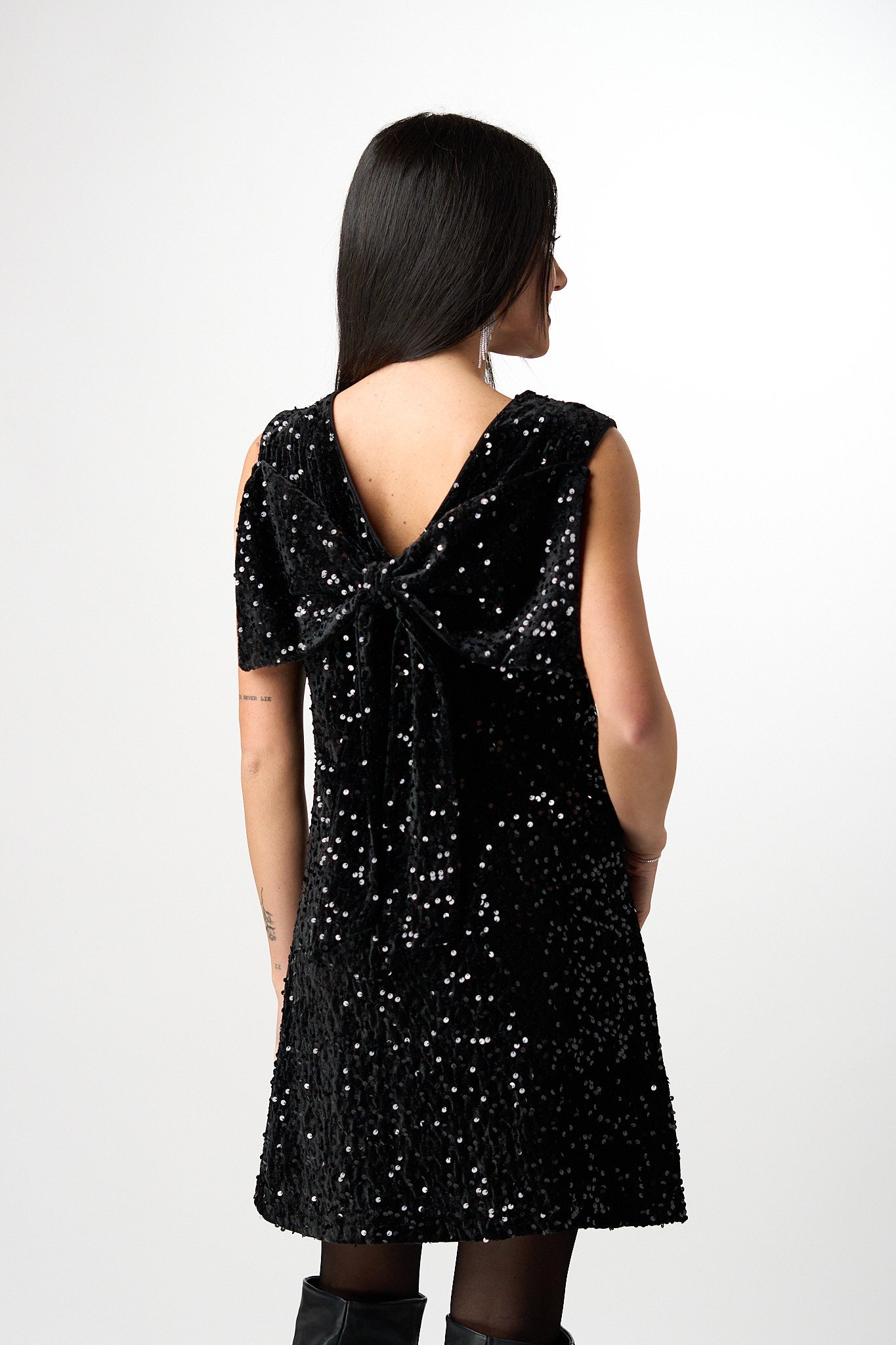 Abito Paillettes Fiocco