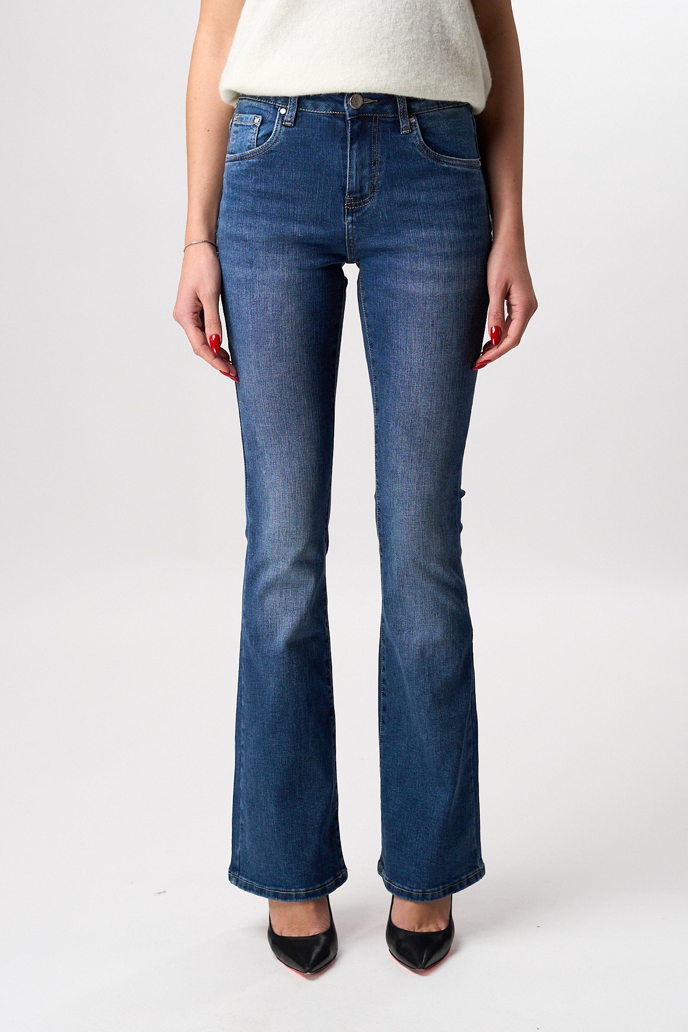 Jeans Flare Blu