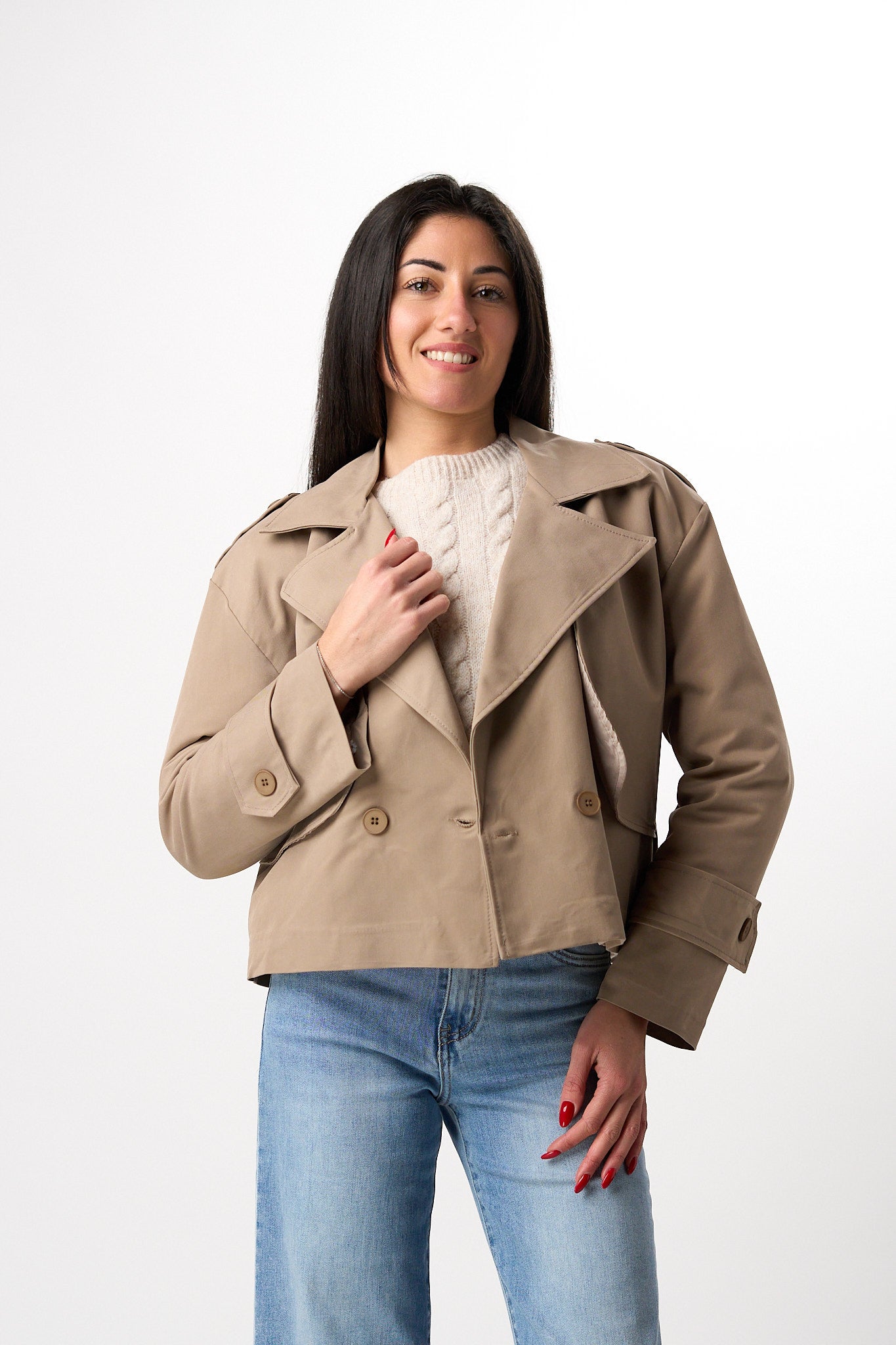 Trench Crop Imbottito