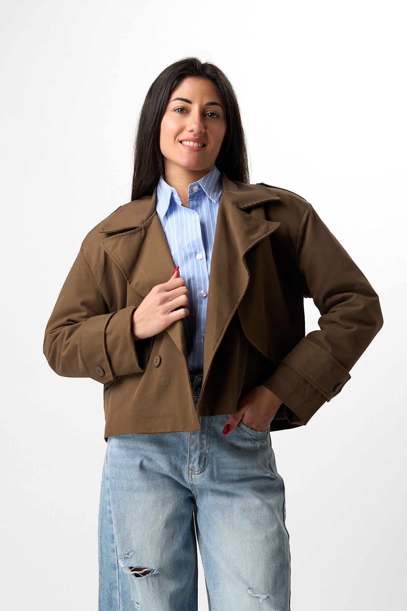 Trench Crop Imbottito