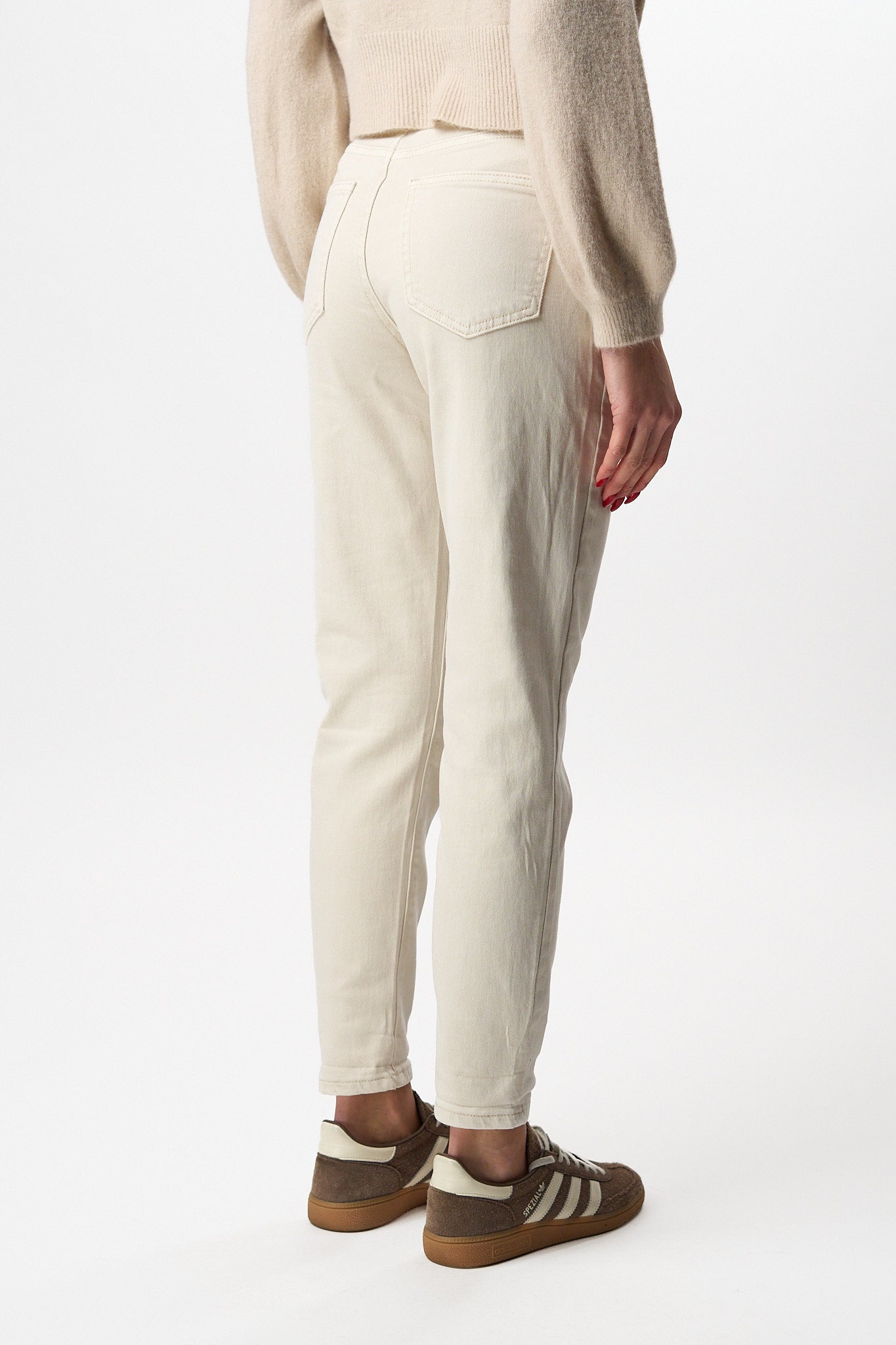 Jeans Momfit Beige