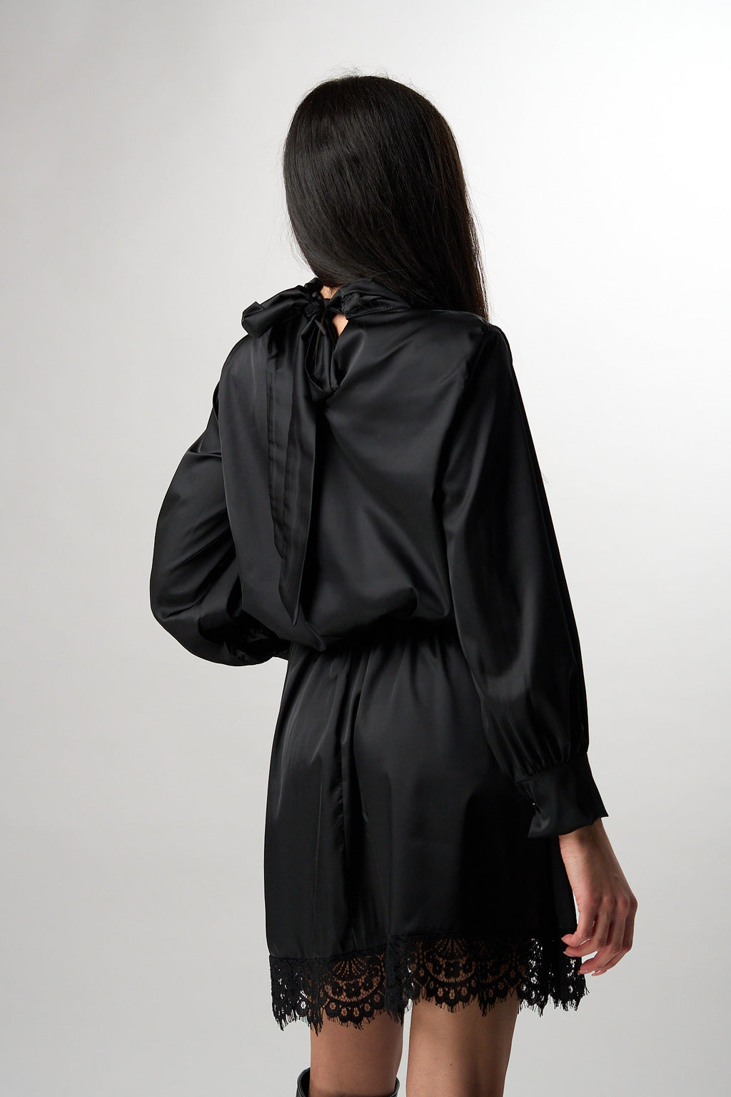 Abito Satin Nero