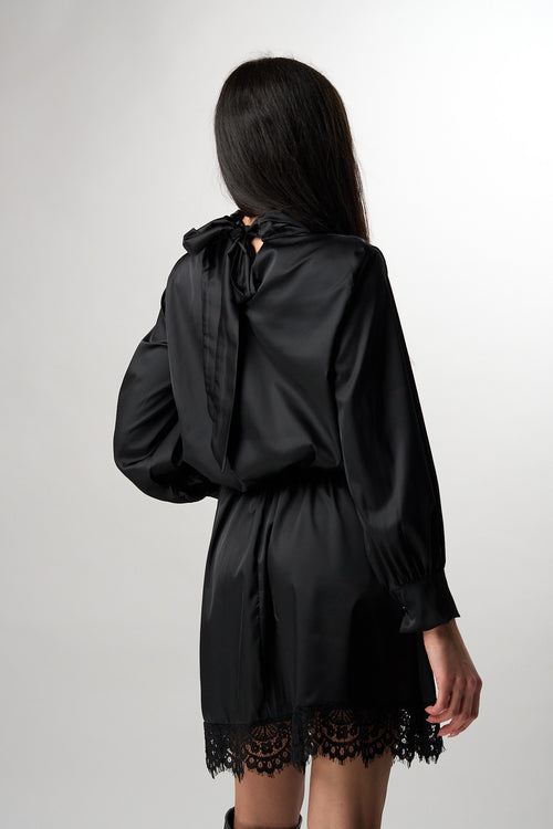 Abito Satin Nero
