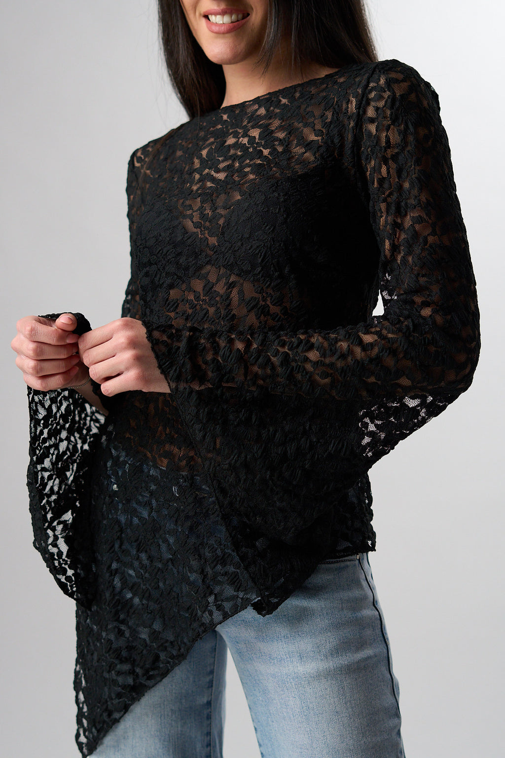 Maglia Asimmetrica Pizzo