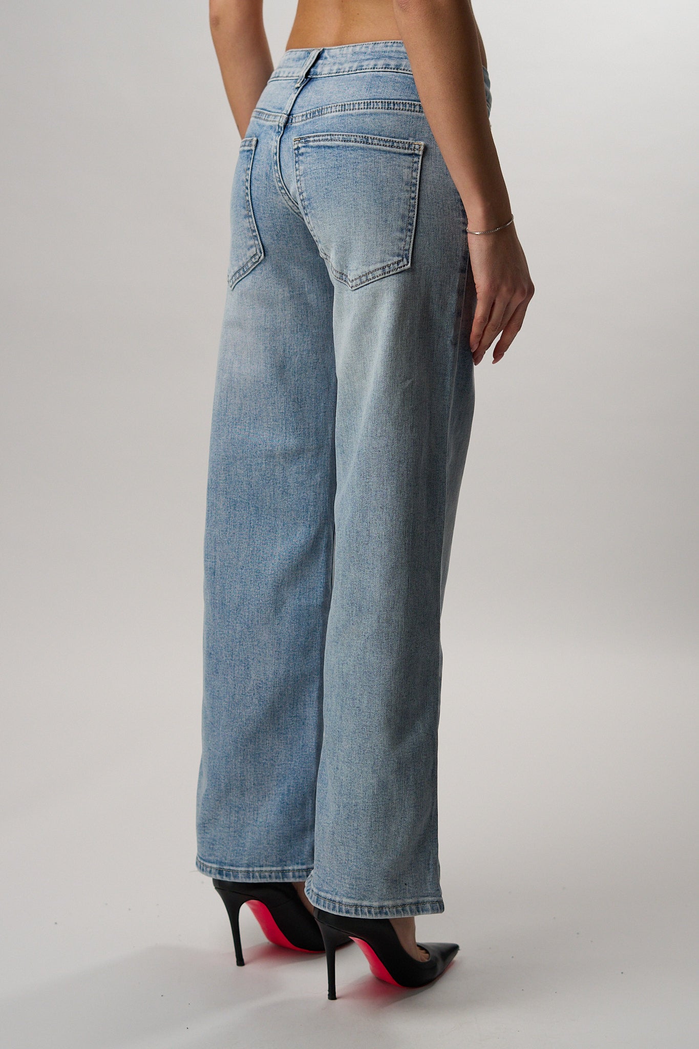 Jeans Wideleg Vita Bassa