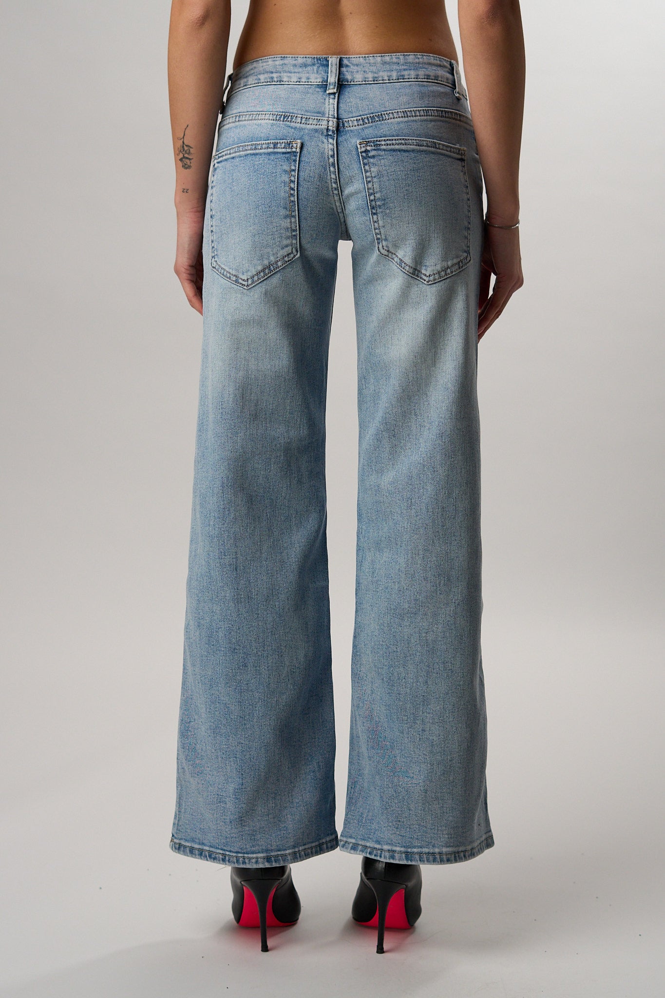 Jeans Wideleg Vita Bassa