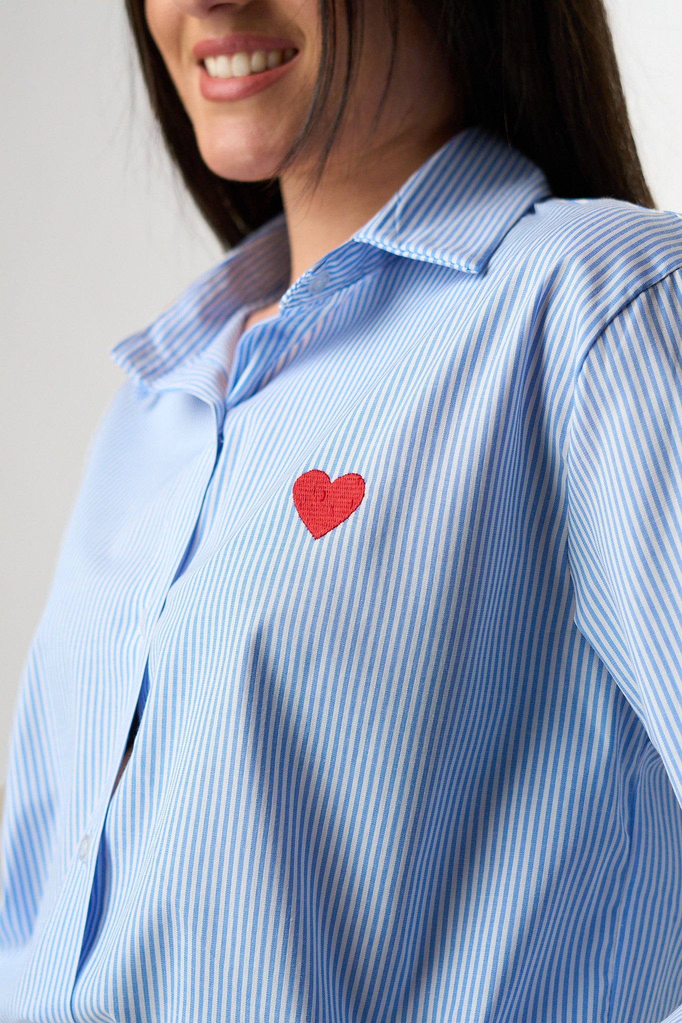 Camicia Righe Heart