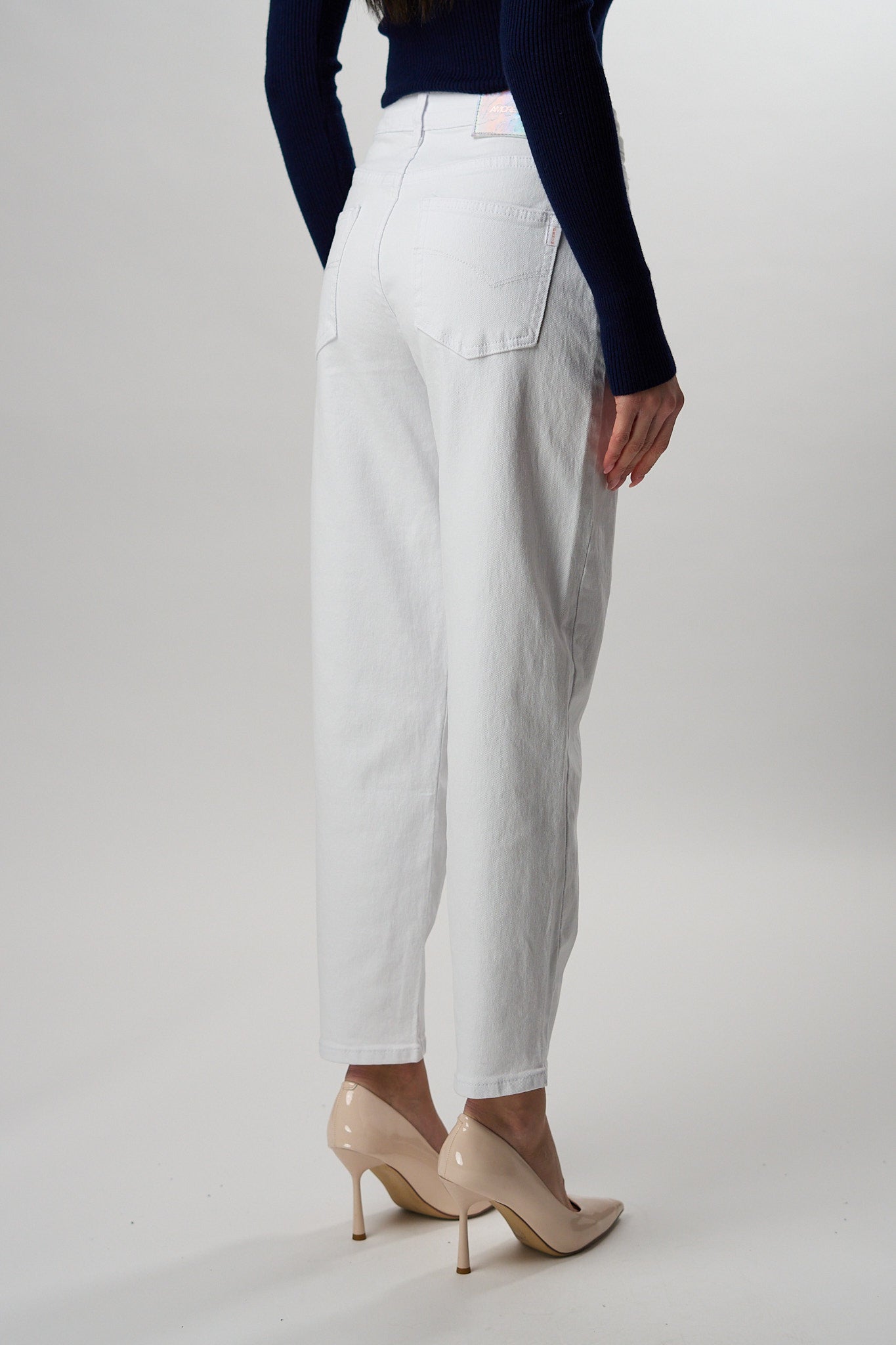 Jeans Momfit Bianco