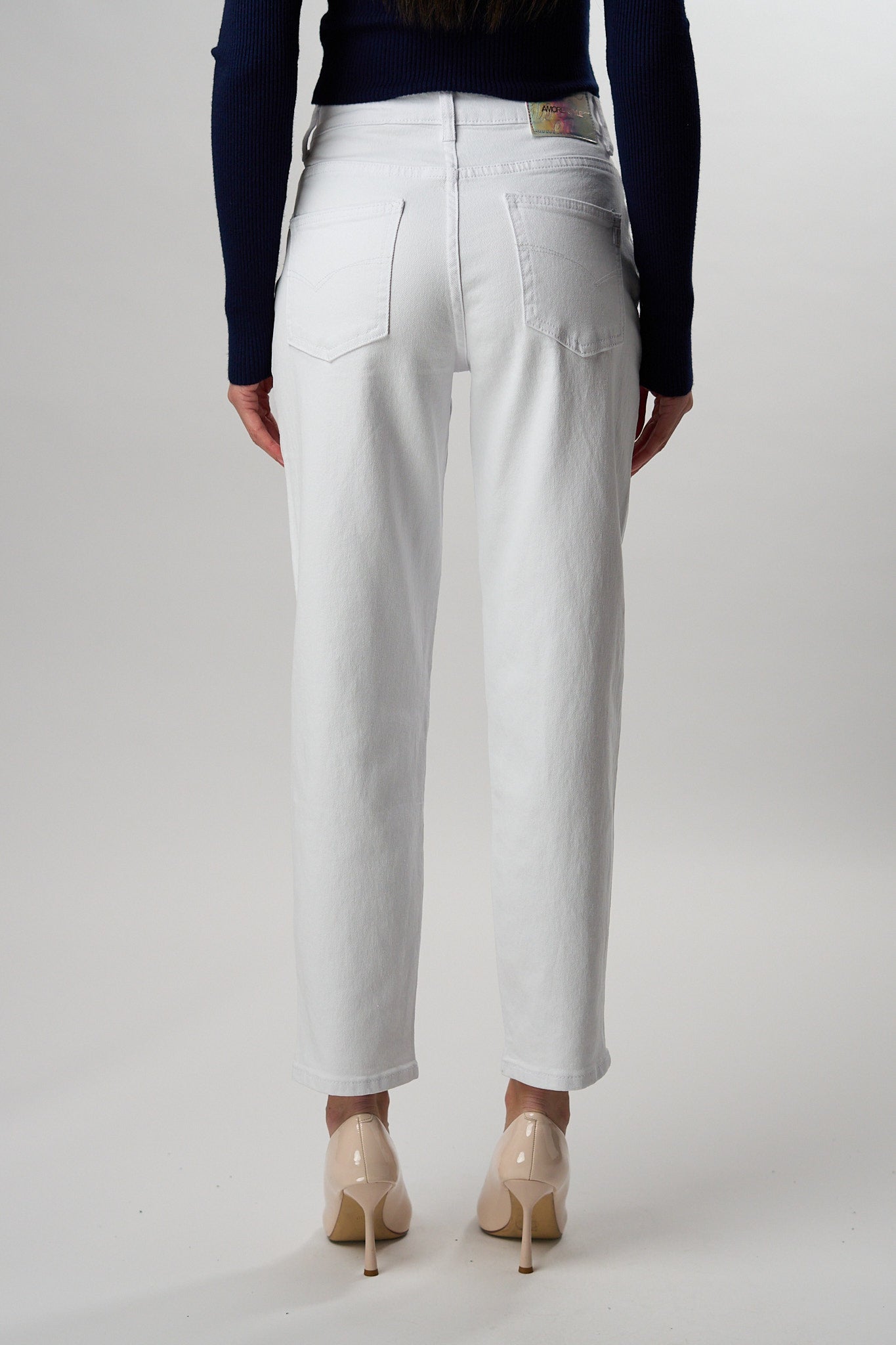 Jeans Momfit Bianco