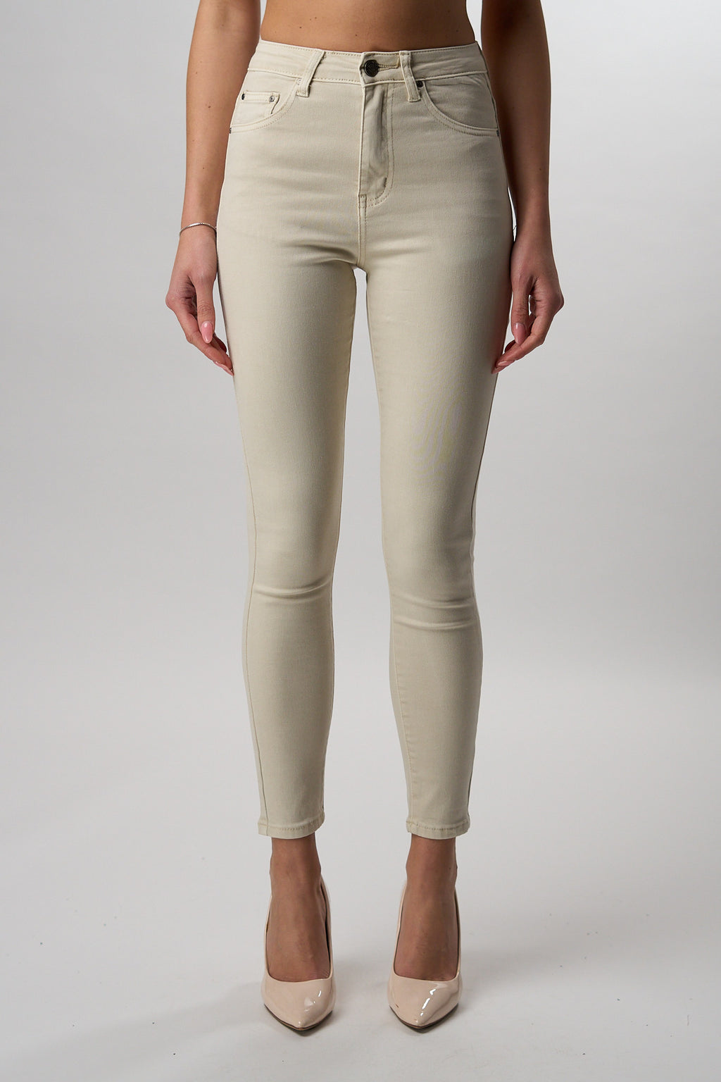 Jeans Skinny Beige