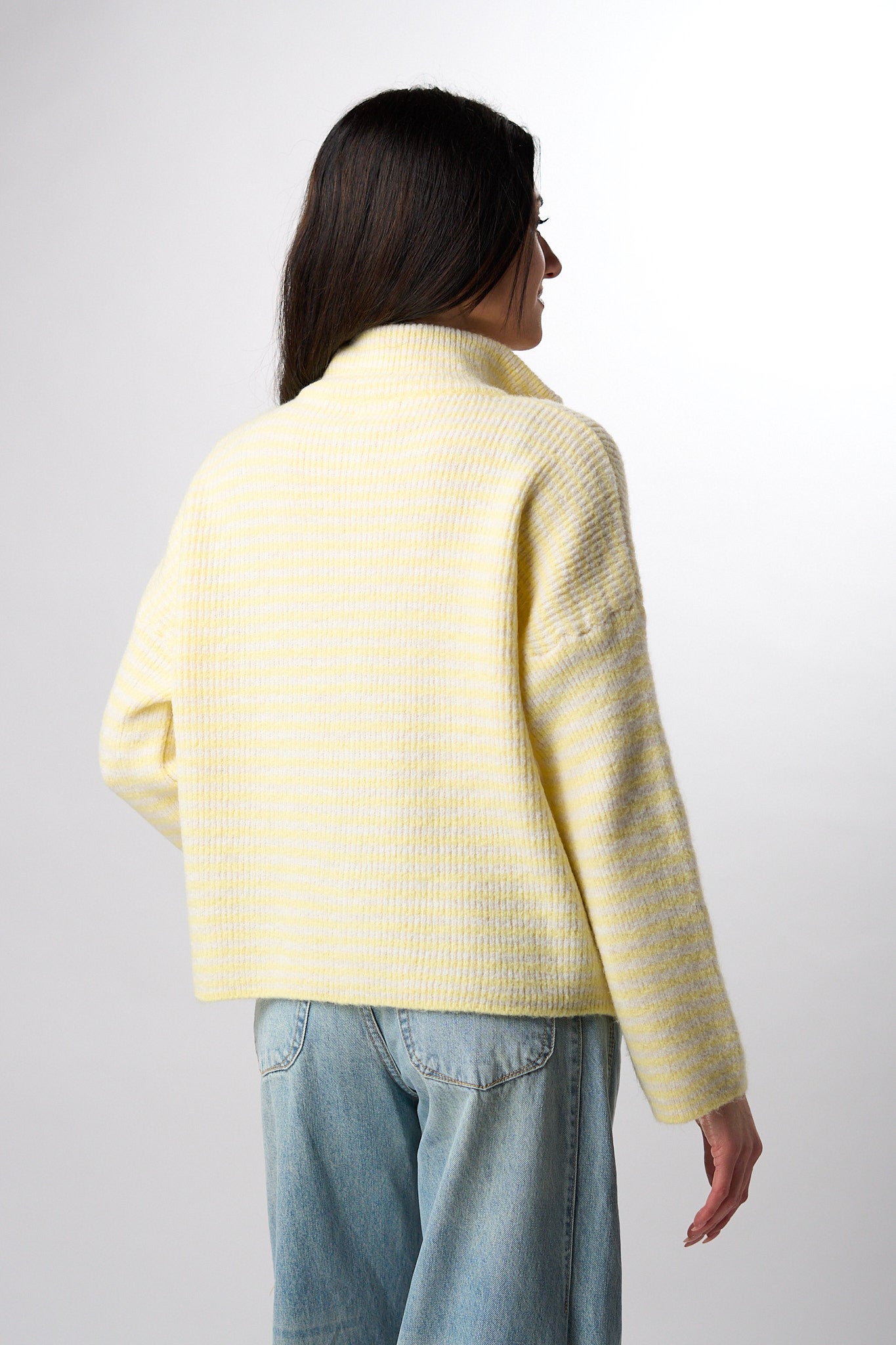 Pullover Zip a Righe