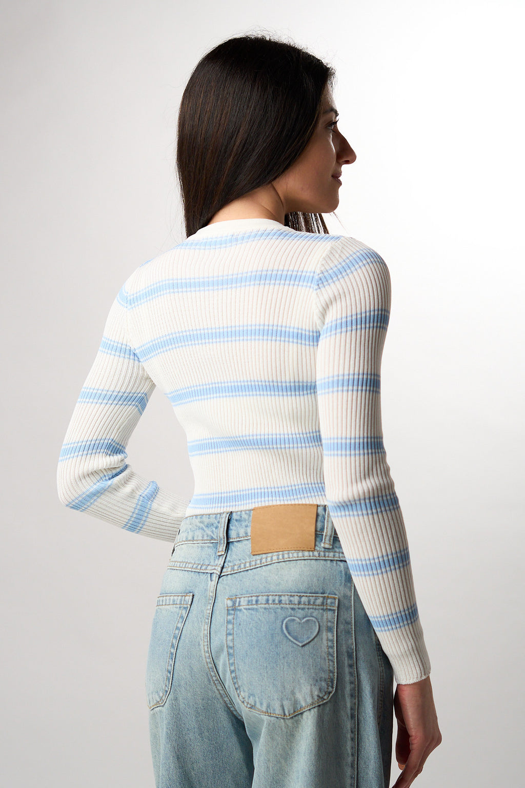 Maglia Girocollo a Righe