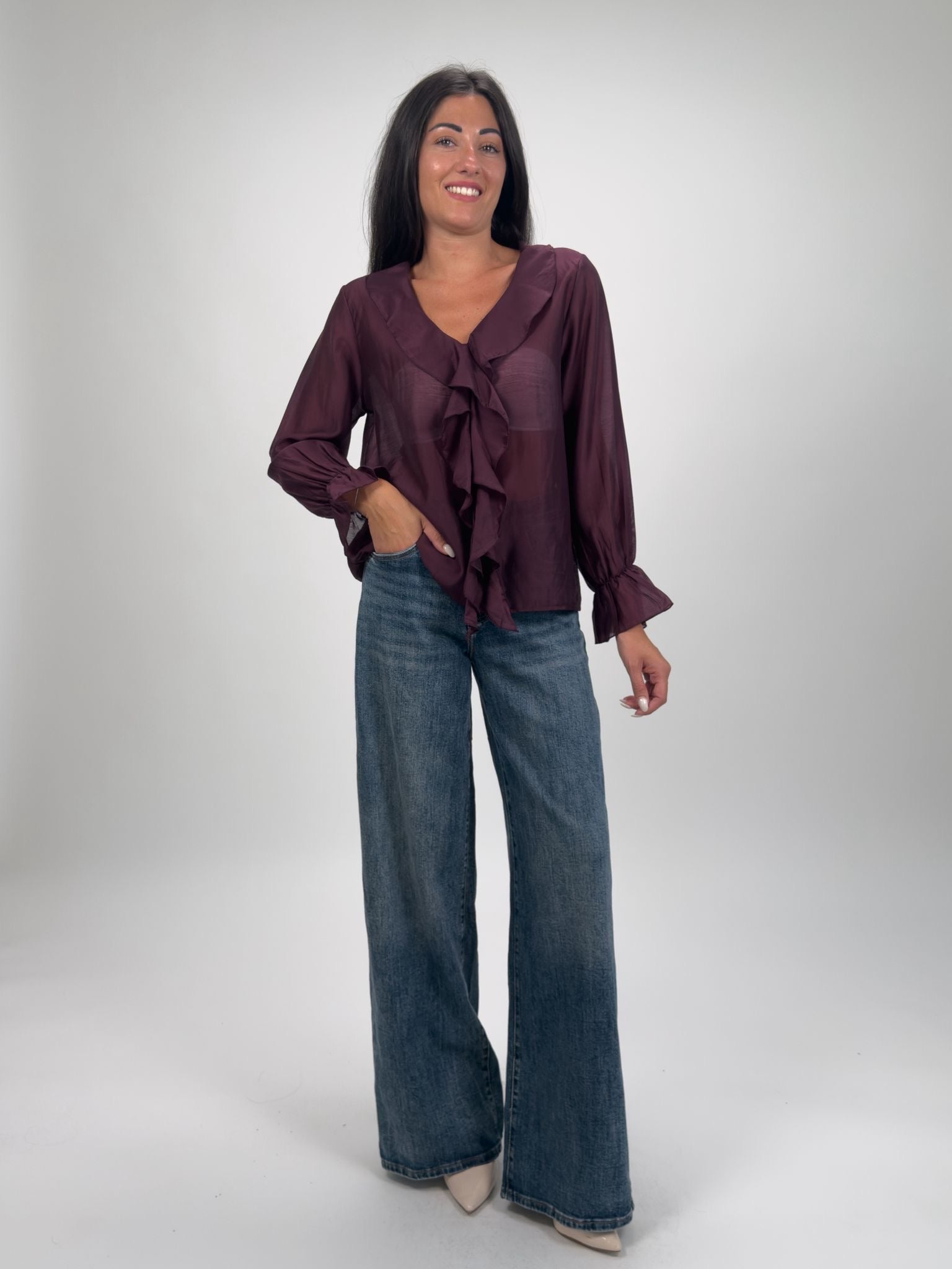 Camicia Rouches