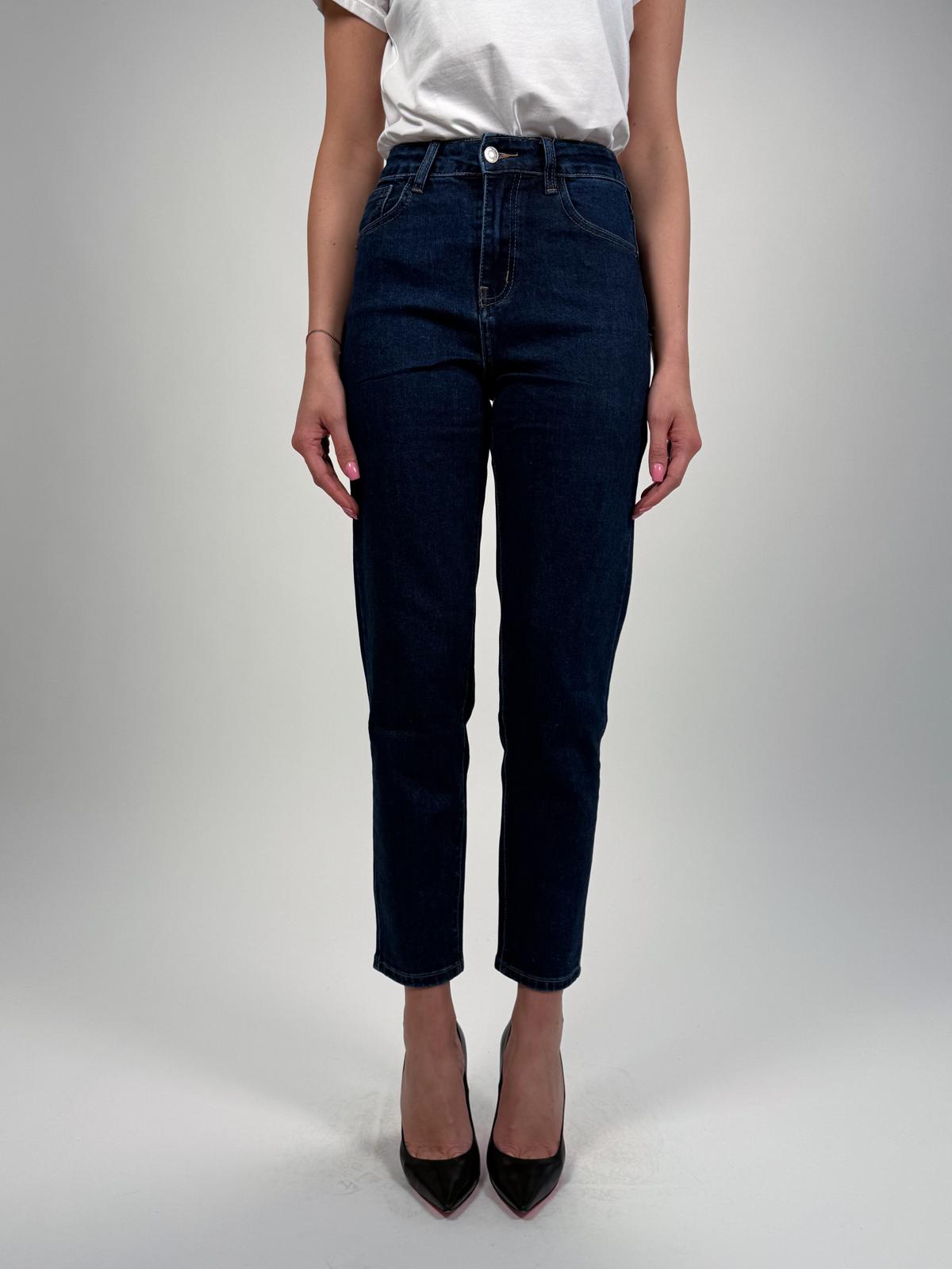 Jeans Momfit Blu