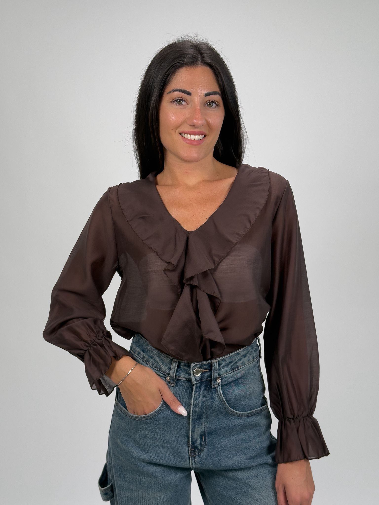 Camicia Rouches