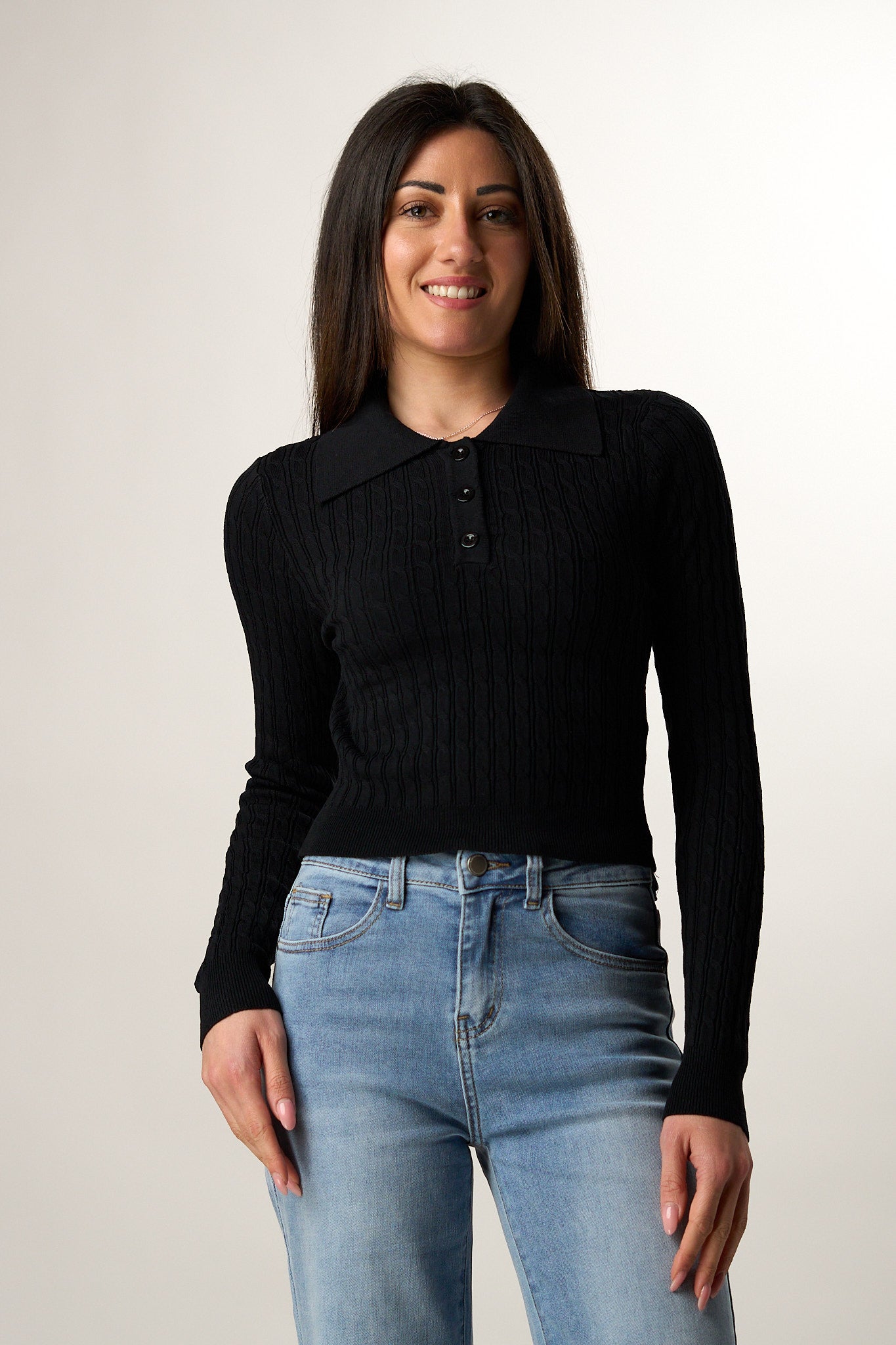 Polo Treccia Crop