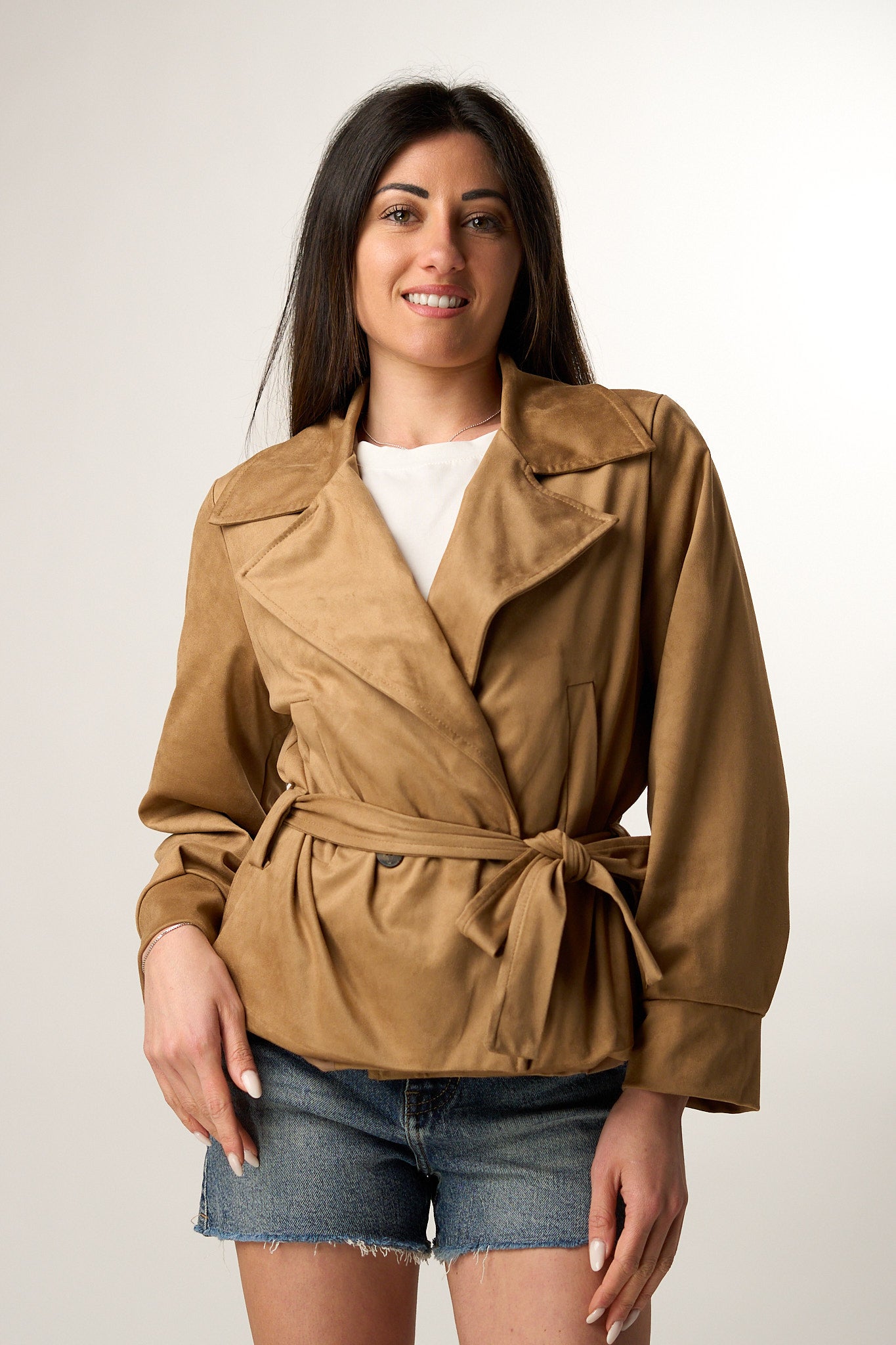 Trench in Suede
