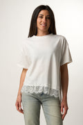 T-shirt con Pizzo