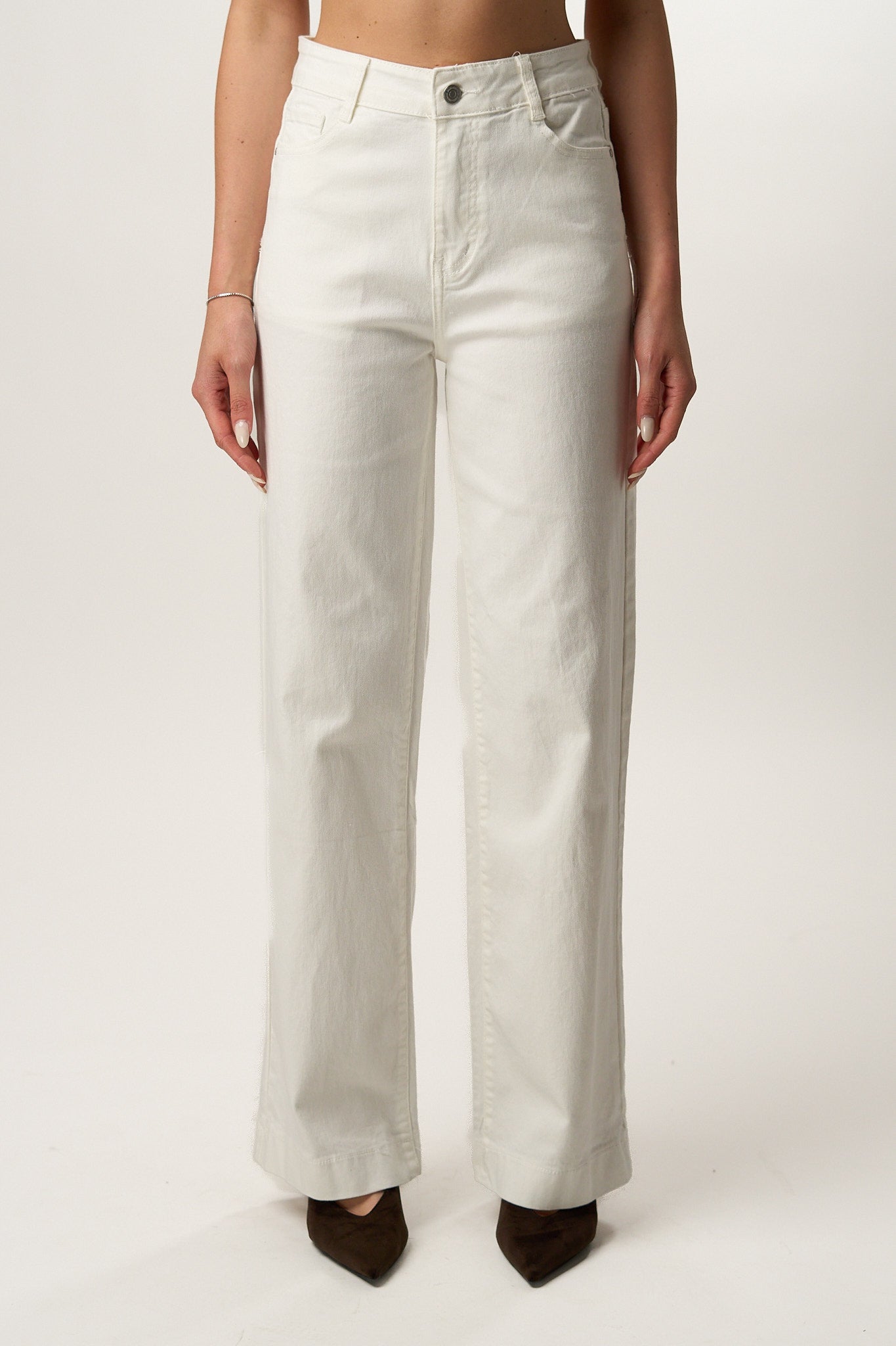 Jeans Bianco Ampio