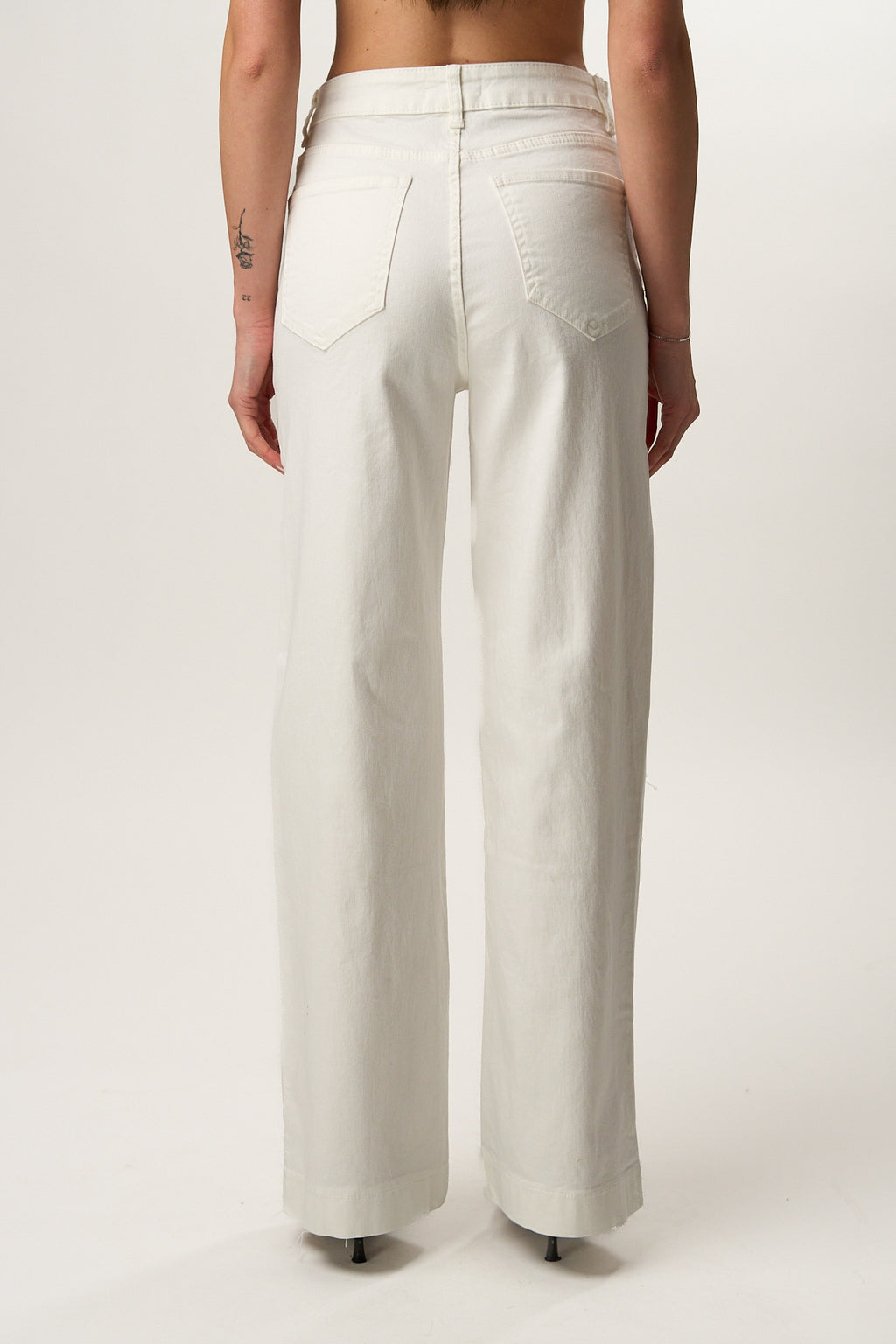 Jeans Bianco Ampio