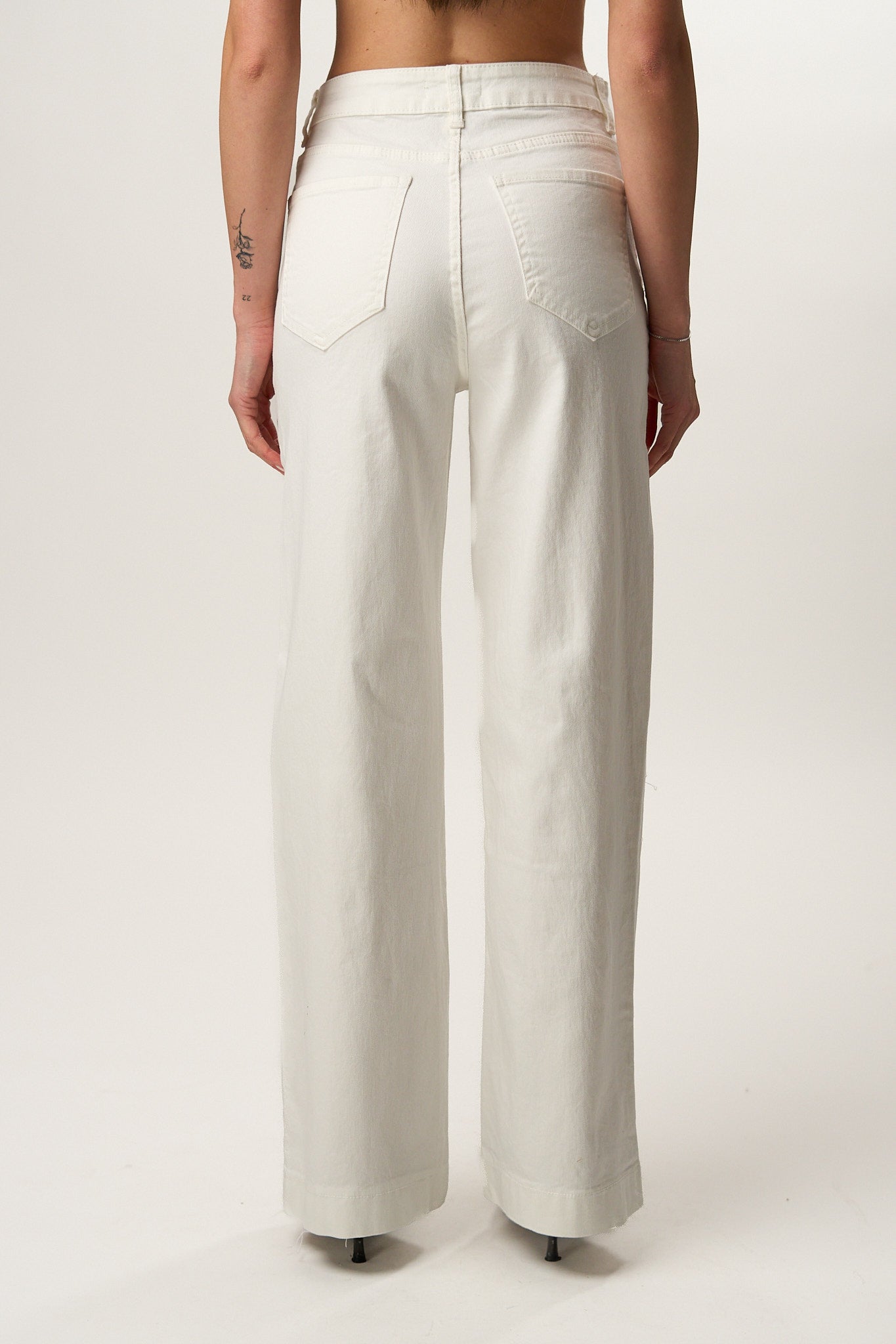 Jeans Bianco Ampio