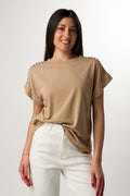 T-shirt con Borchie